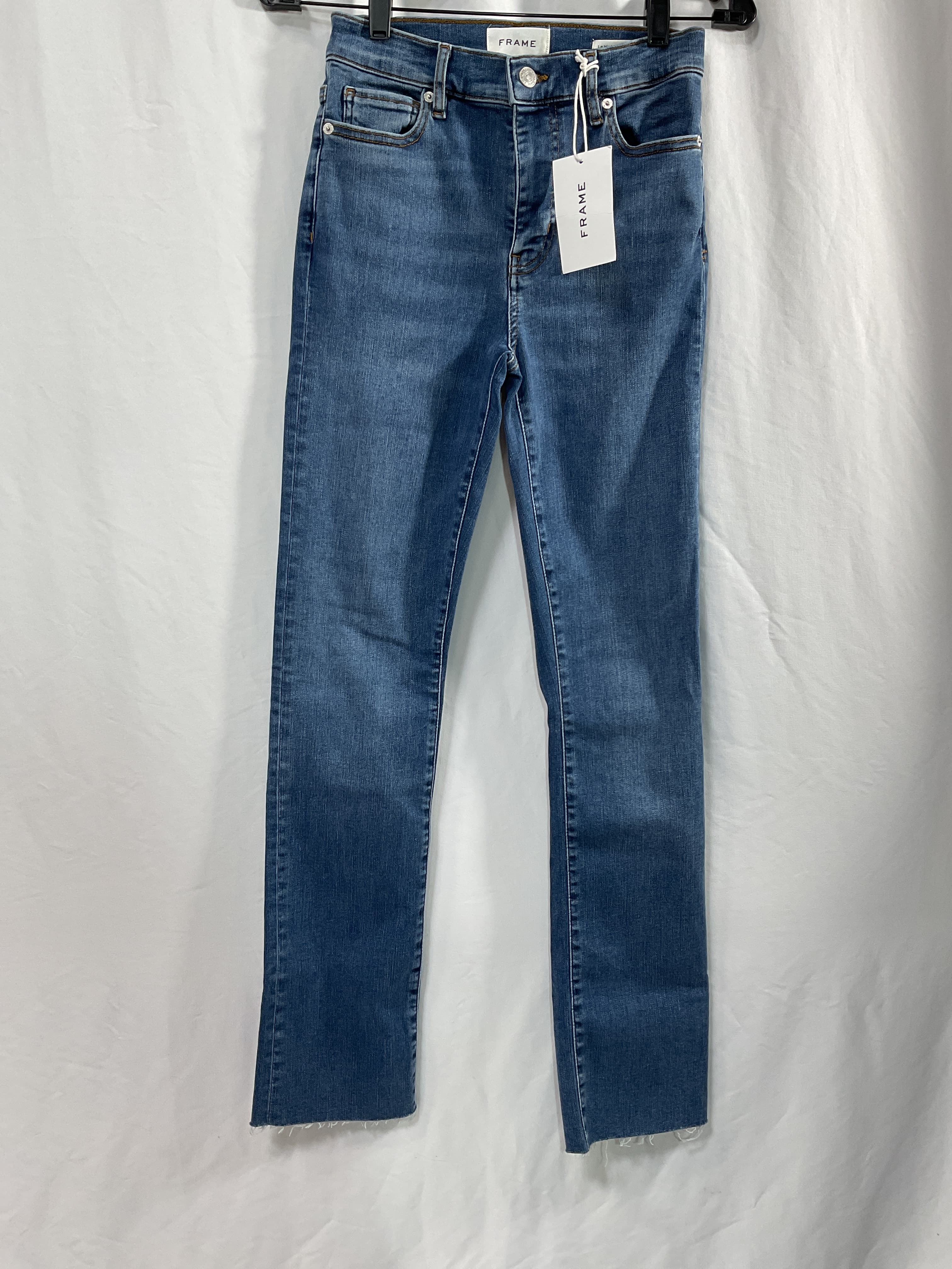 Le High Straight Long Raw Fray - Image 2