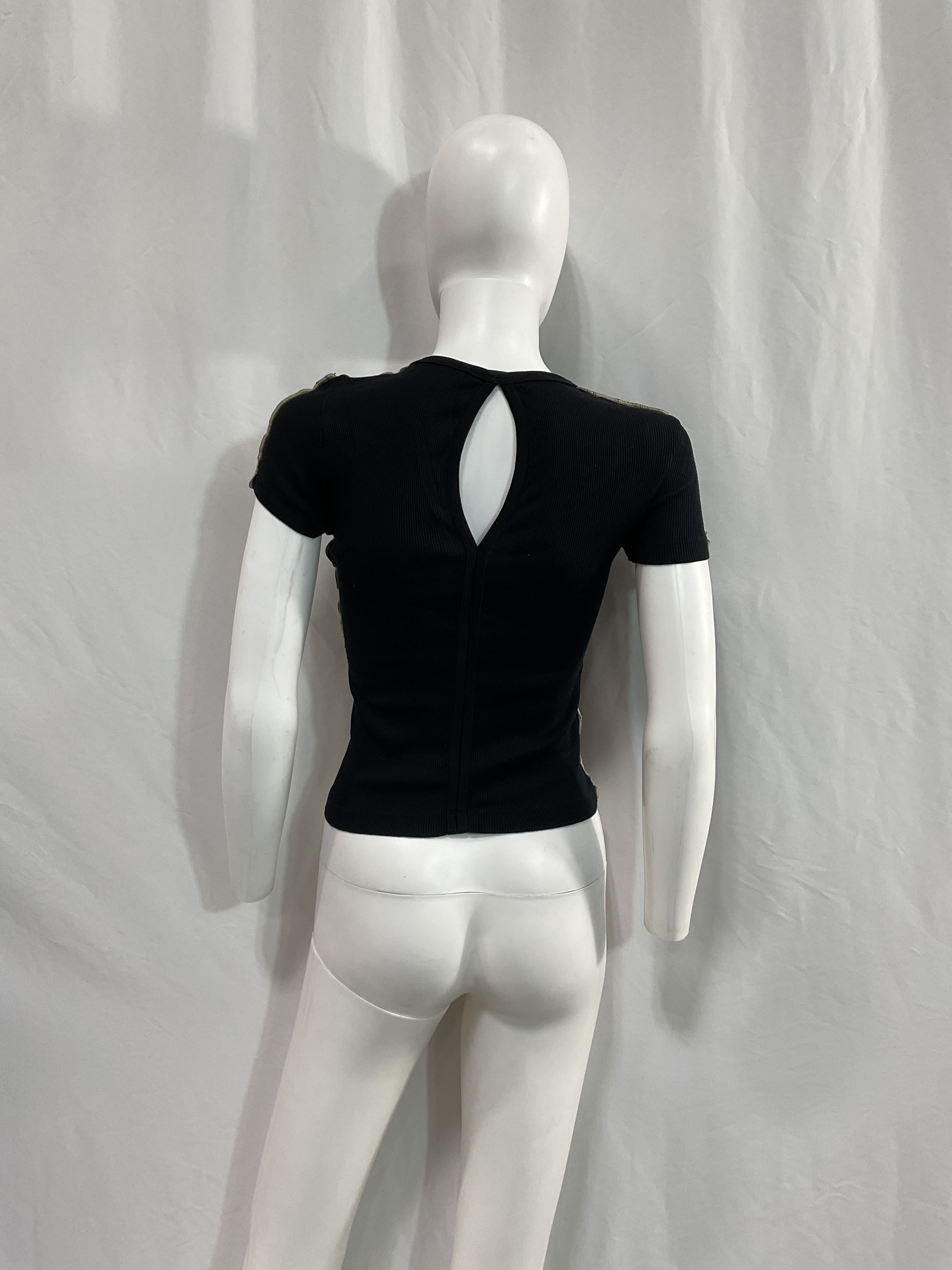 Short Sleeve Top In Basalt Black - Image 2