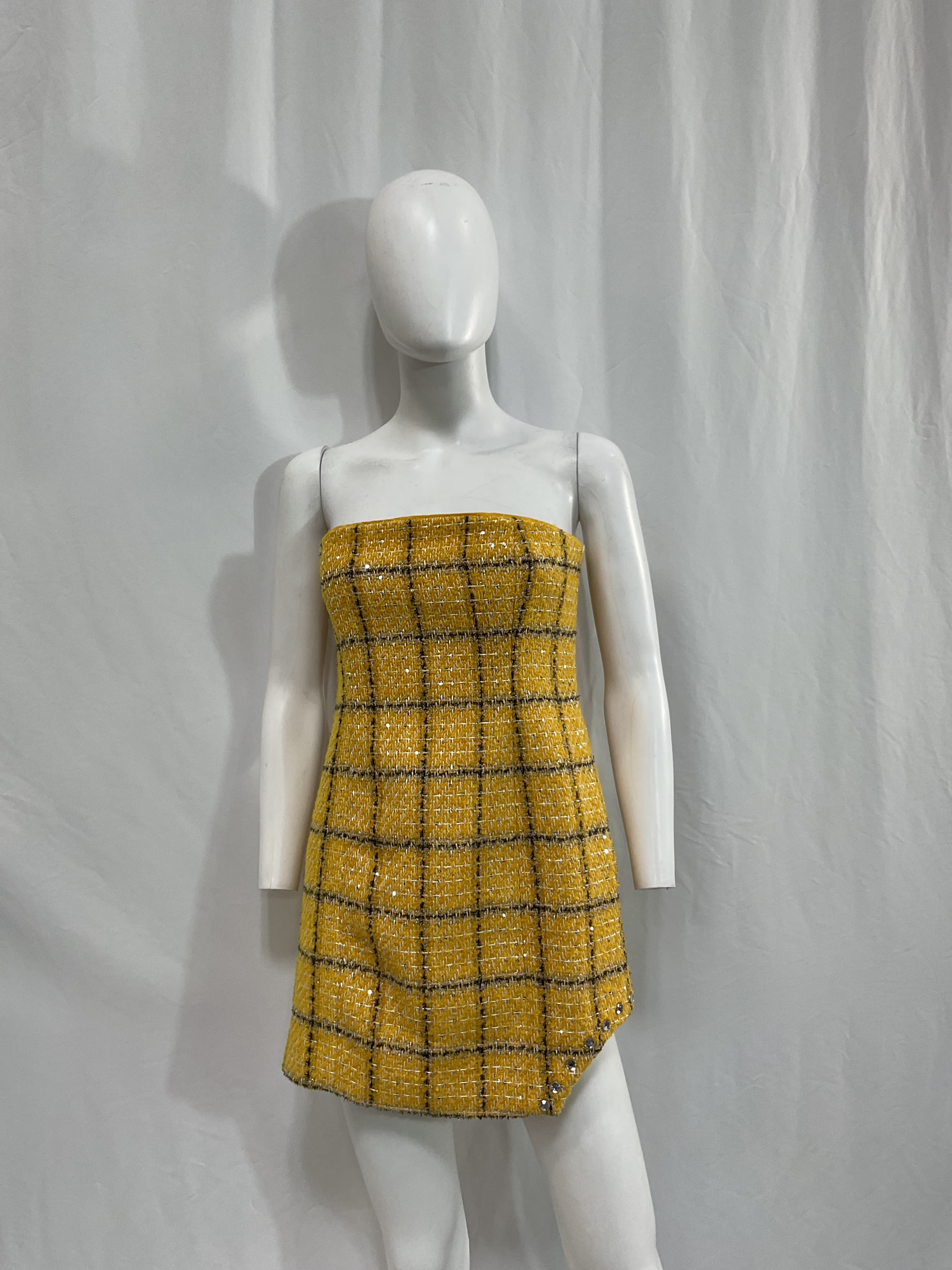 Cady Mini Dress In Yellow - Image 2