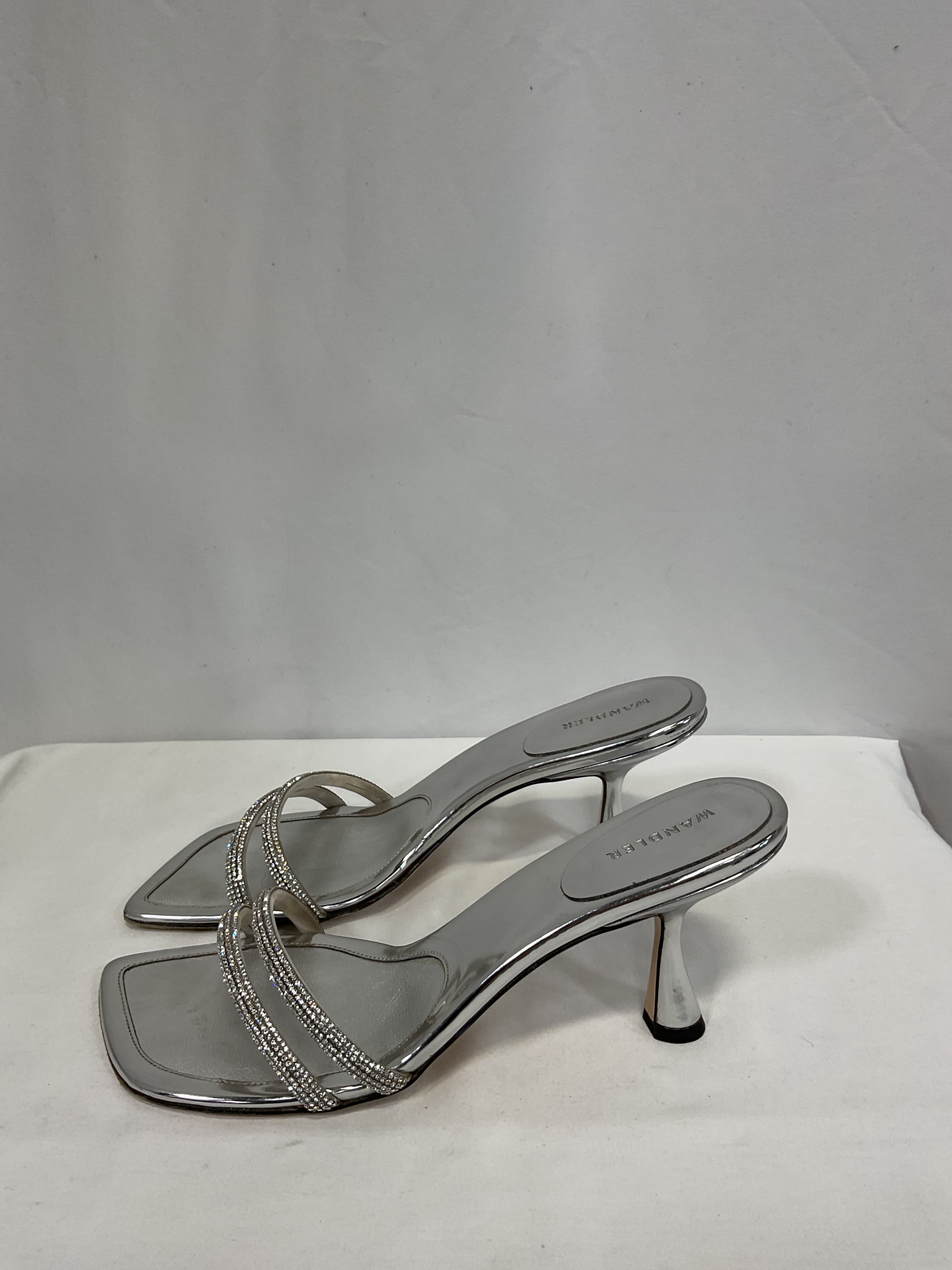 Julio Crystal-Embellished Leather Sandals - Image 4