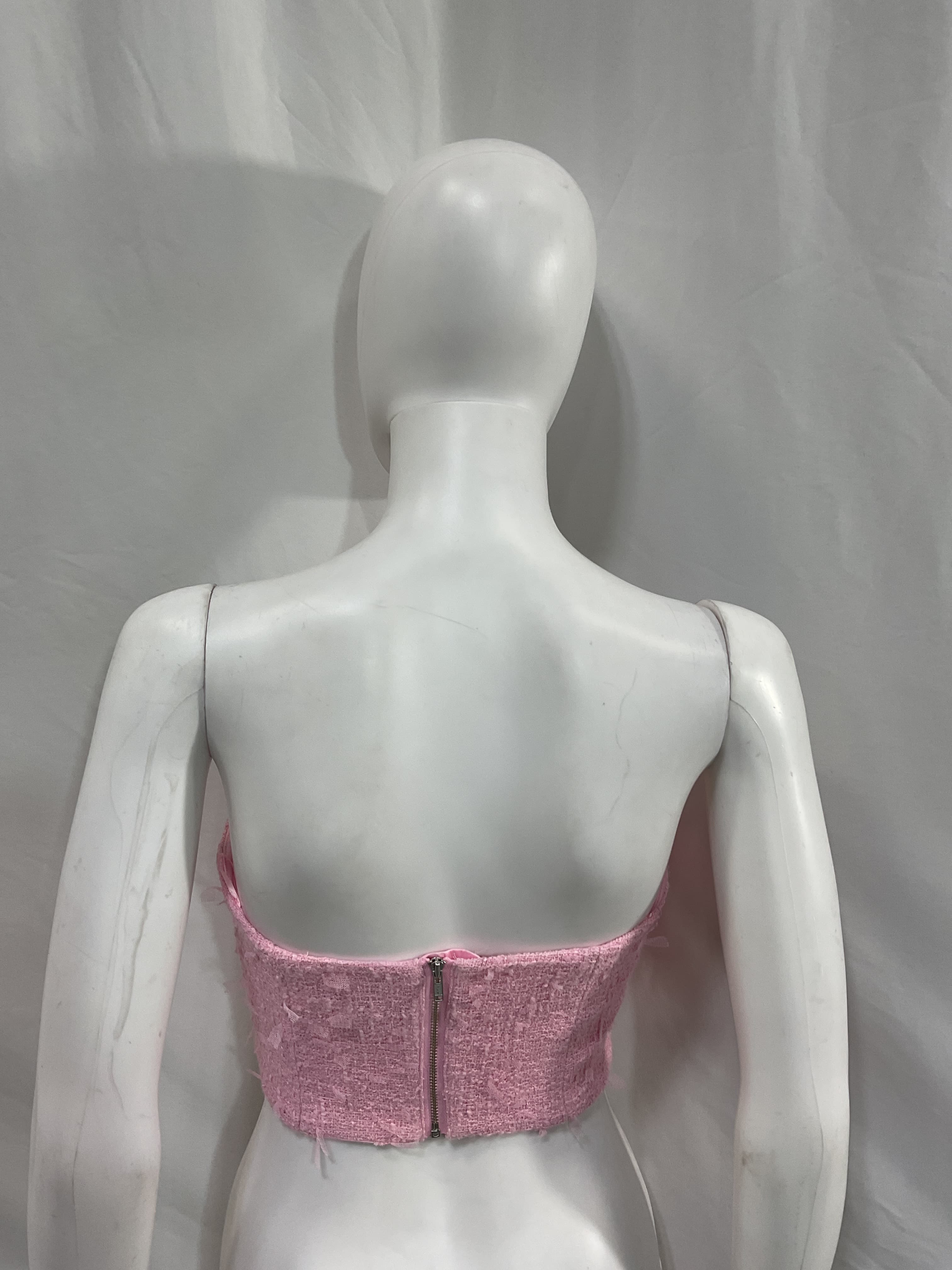Eleni Bustier In Soft Pink - Image 2