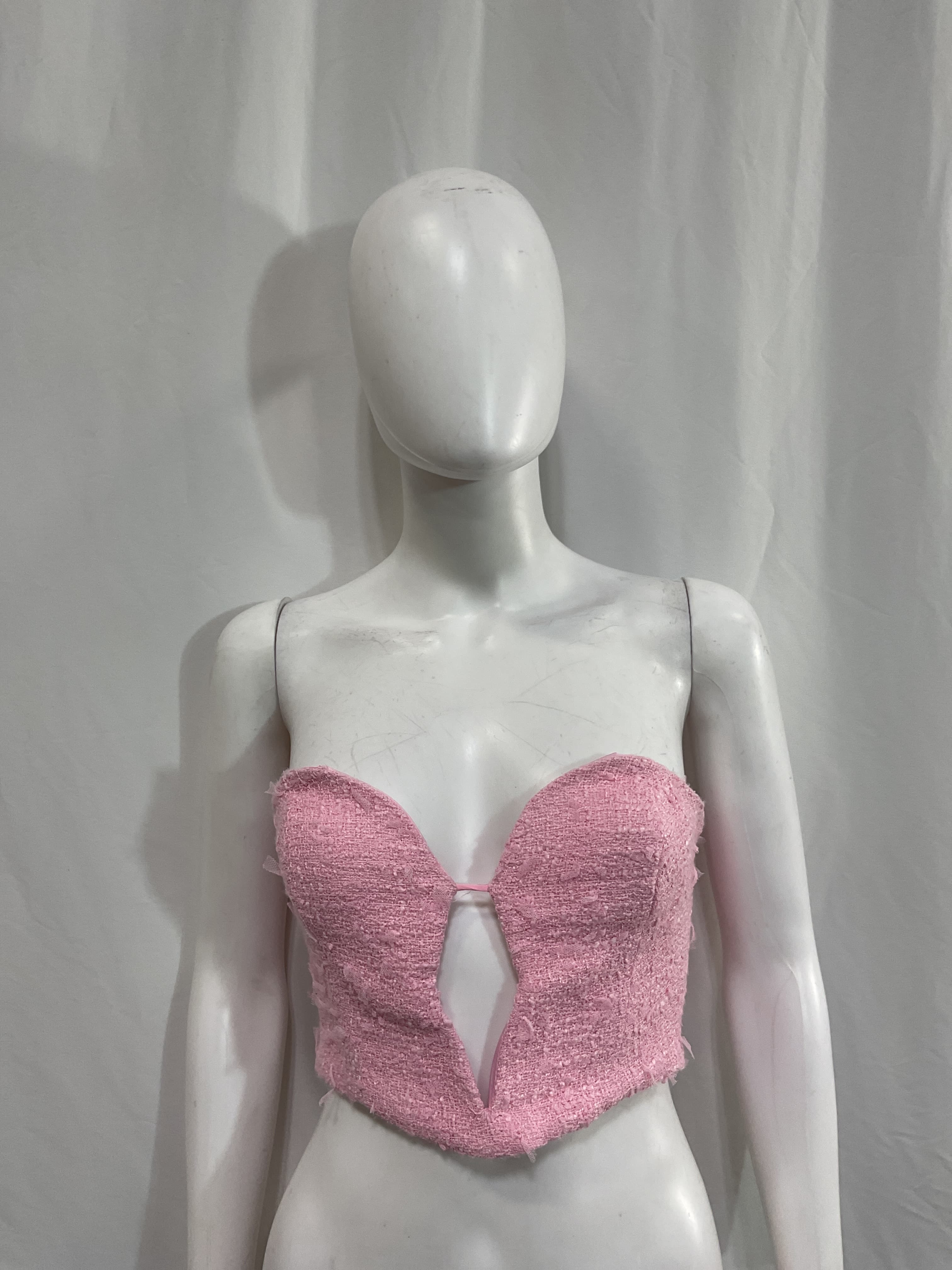 Eleni Bustier In Soft Pink - Image 4