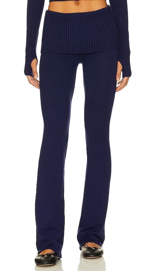 Mason Cloud Knit Pant In Luna Blue - Image 1