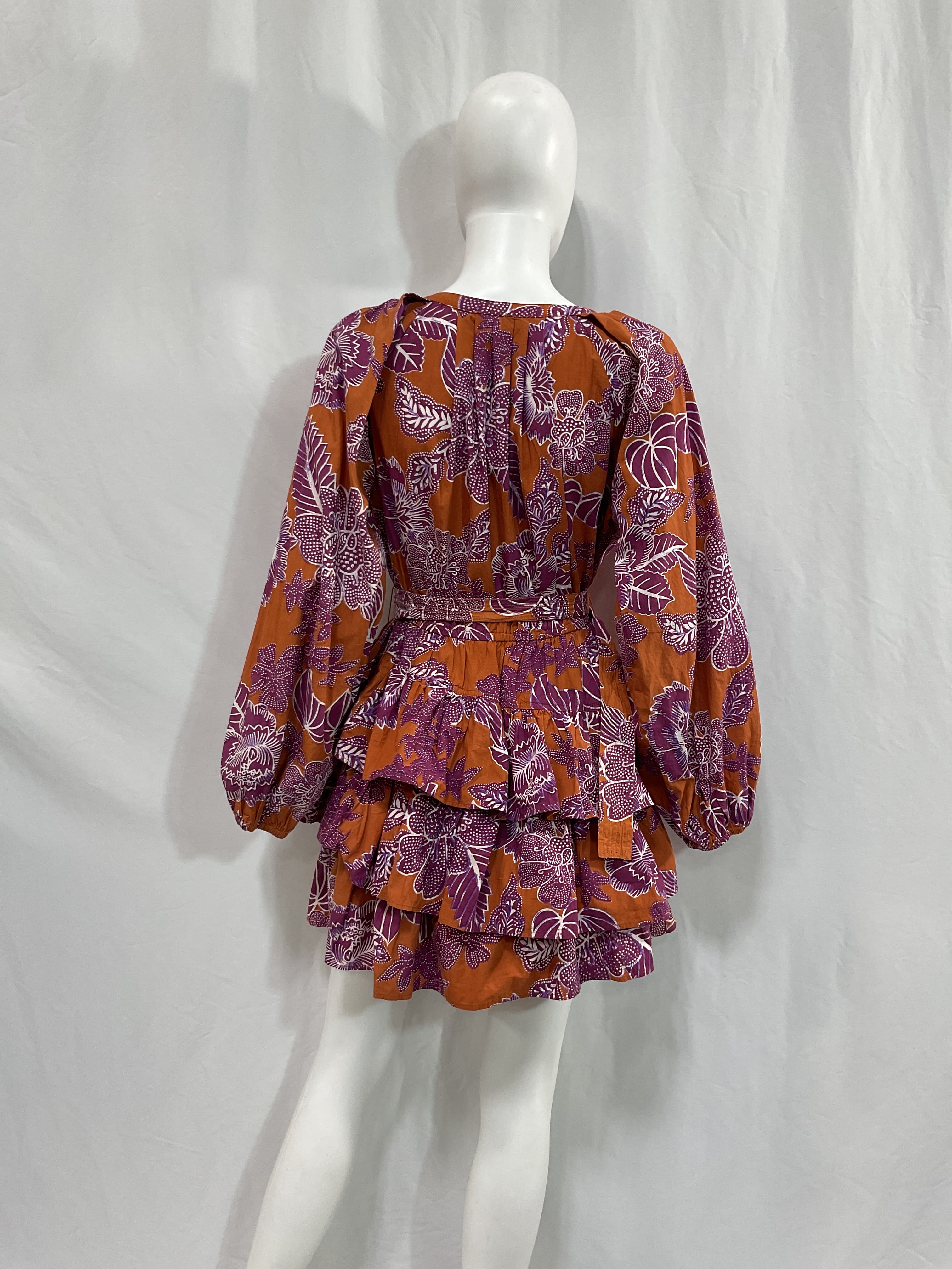Kiki Mini Dress In Indigo Girl Plum - Image 3
