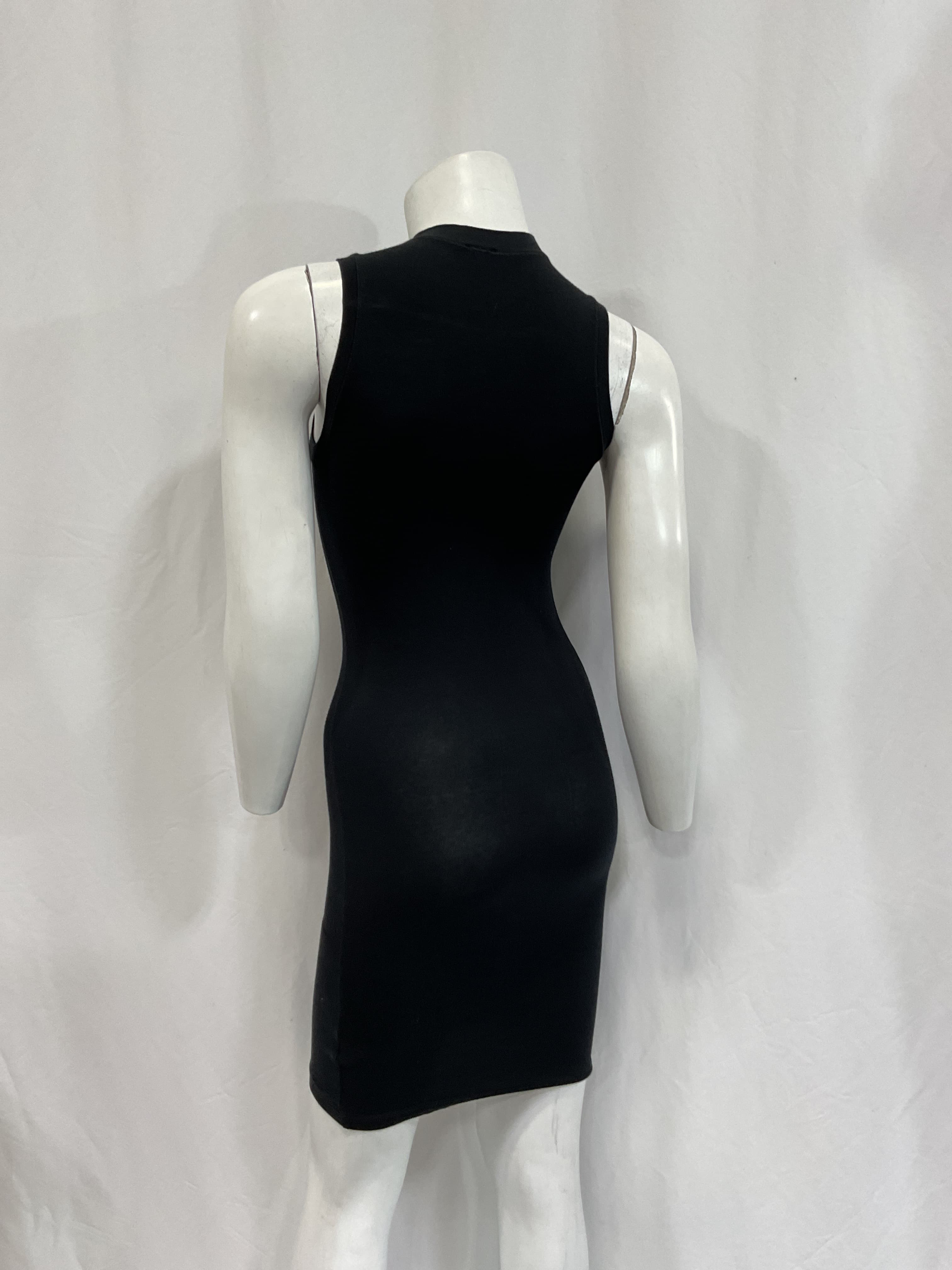Jersey Mock Neck Mini Dress - Image 2