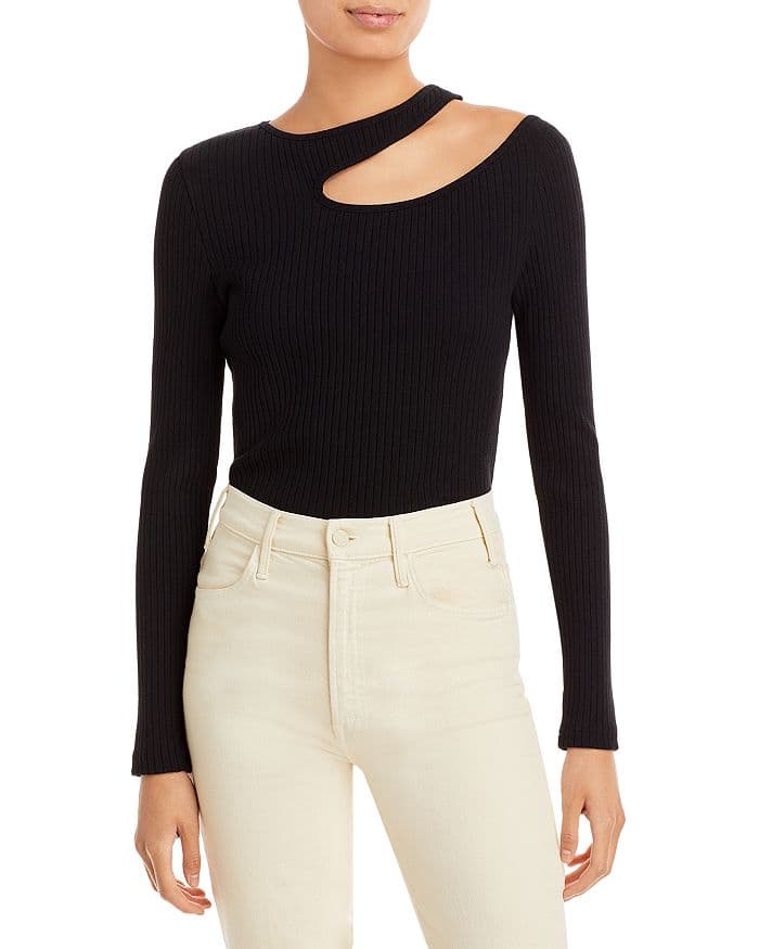 Ali Ribbed Cutout Top - Image 1
