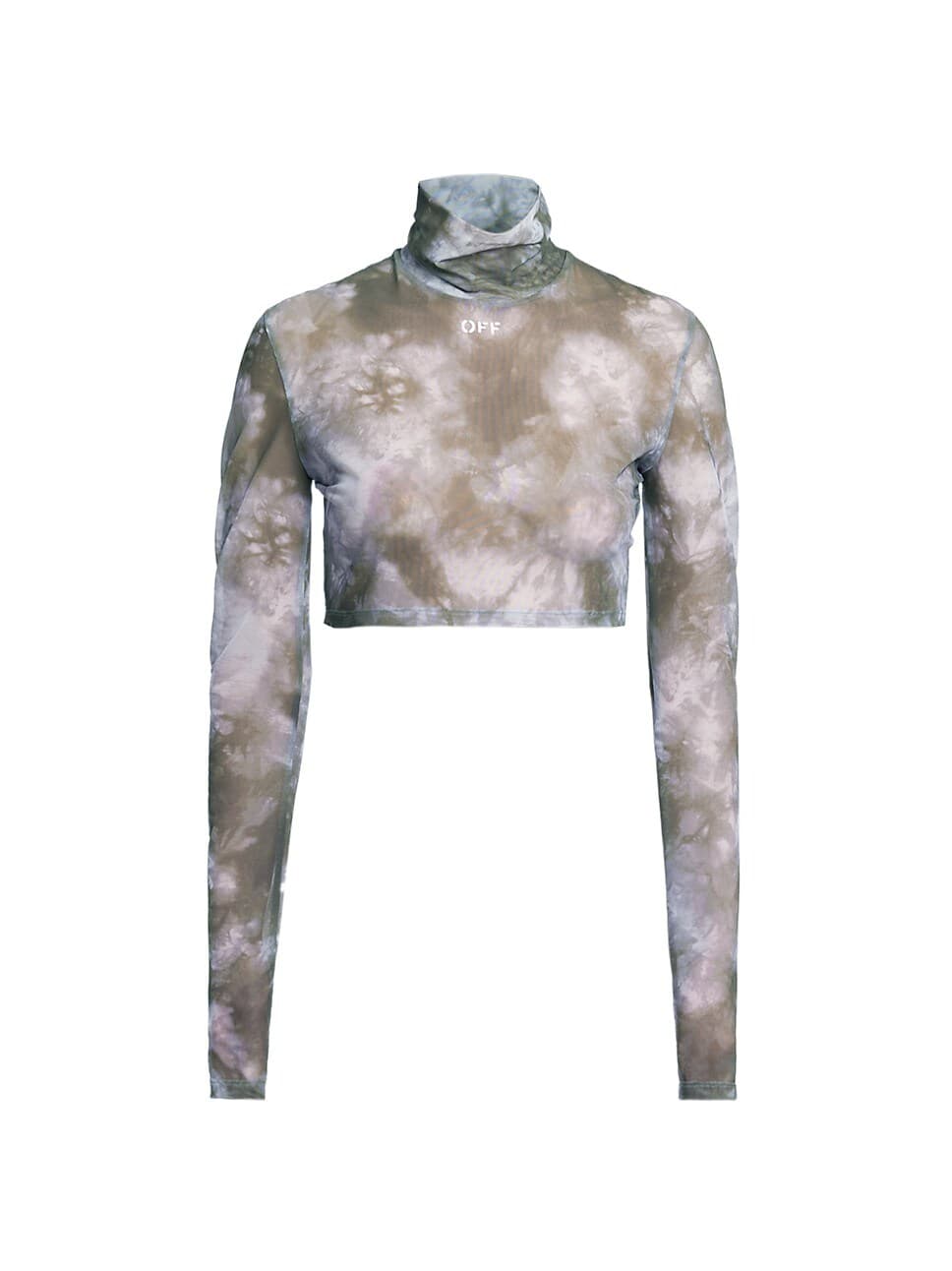 Tie-Dye Tulle Crop Top - Image 1
