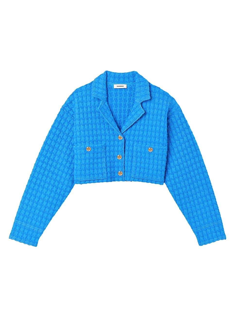 Cropped Tweed Coatigan - Image 1
