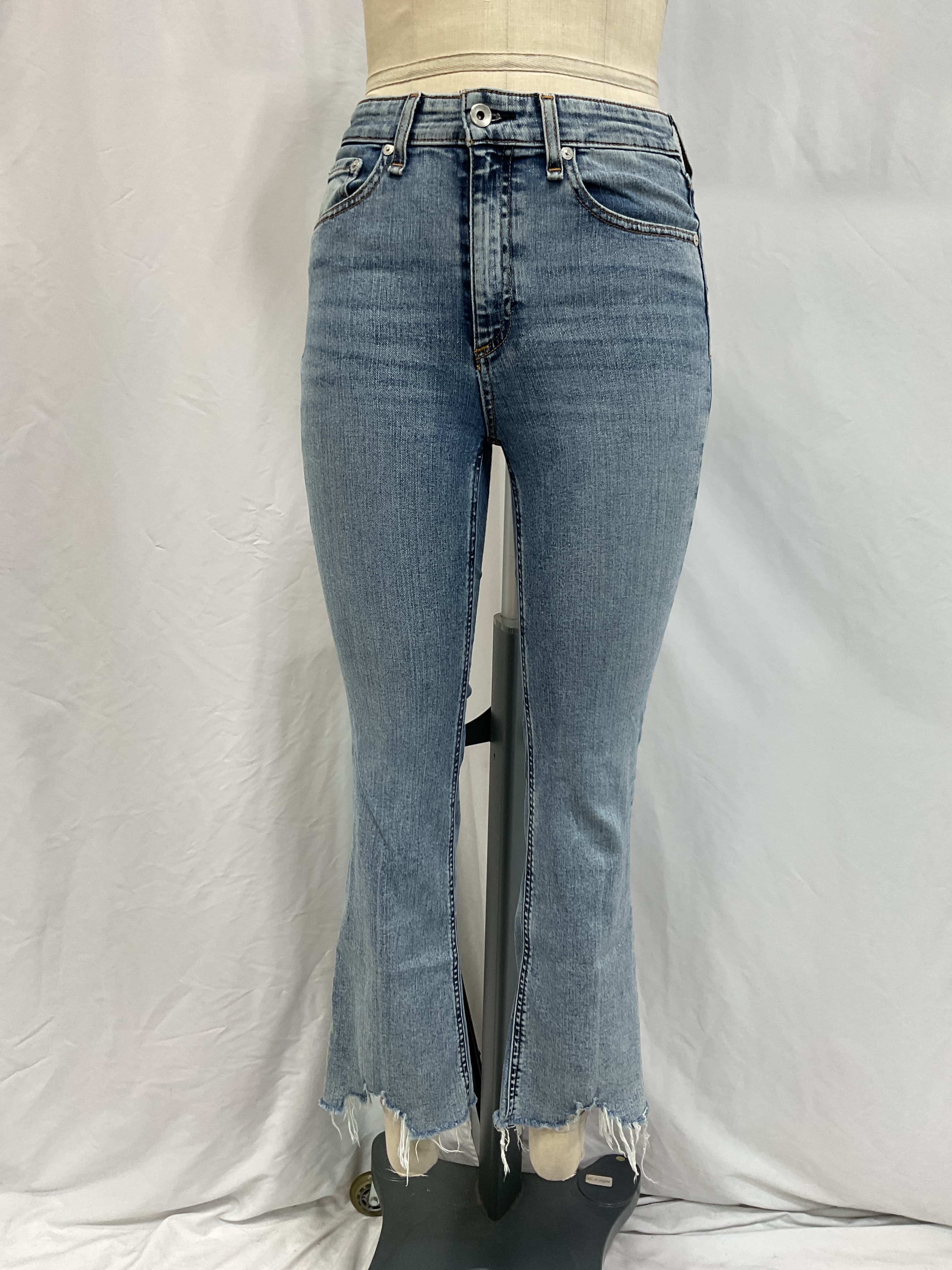 Nina High Rise Ankle Flare Jeans - Image 2
