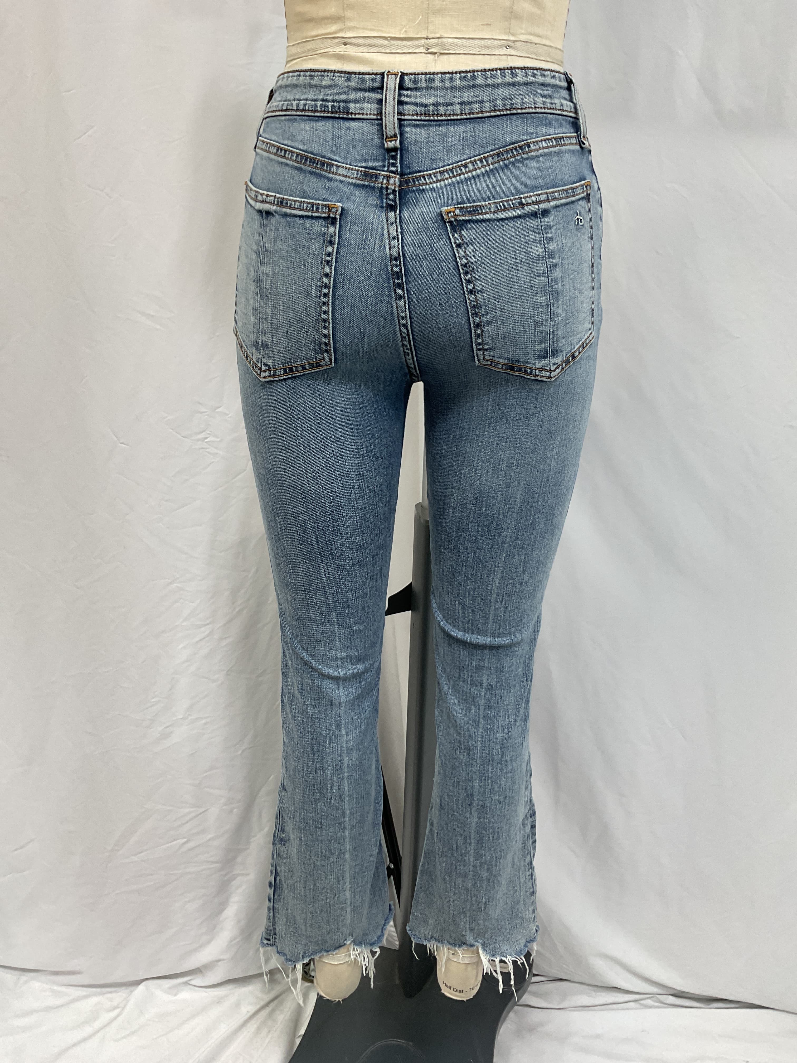 Nina High Rise Ankle Flare Jeans - Image 3