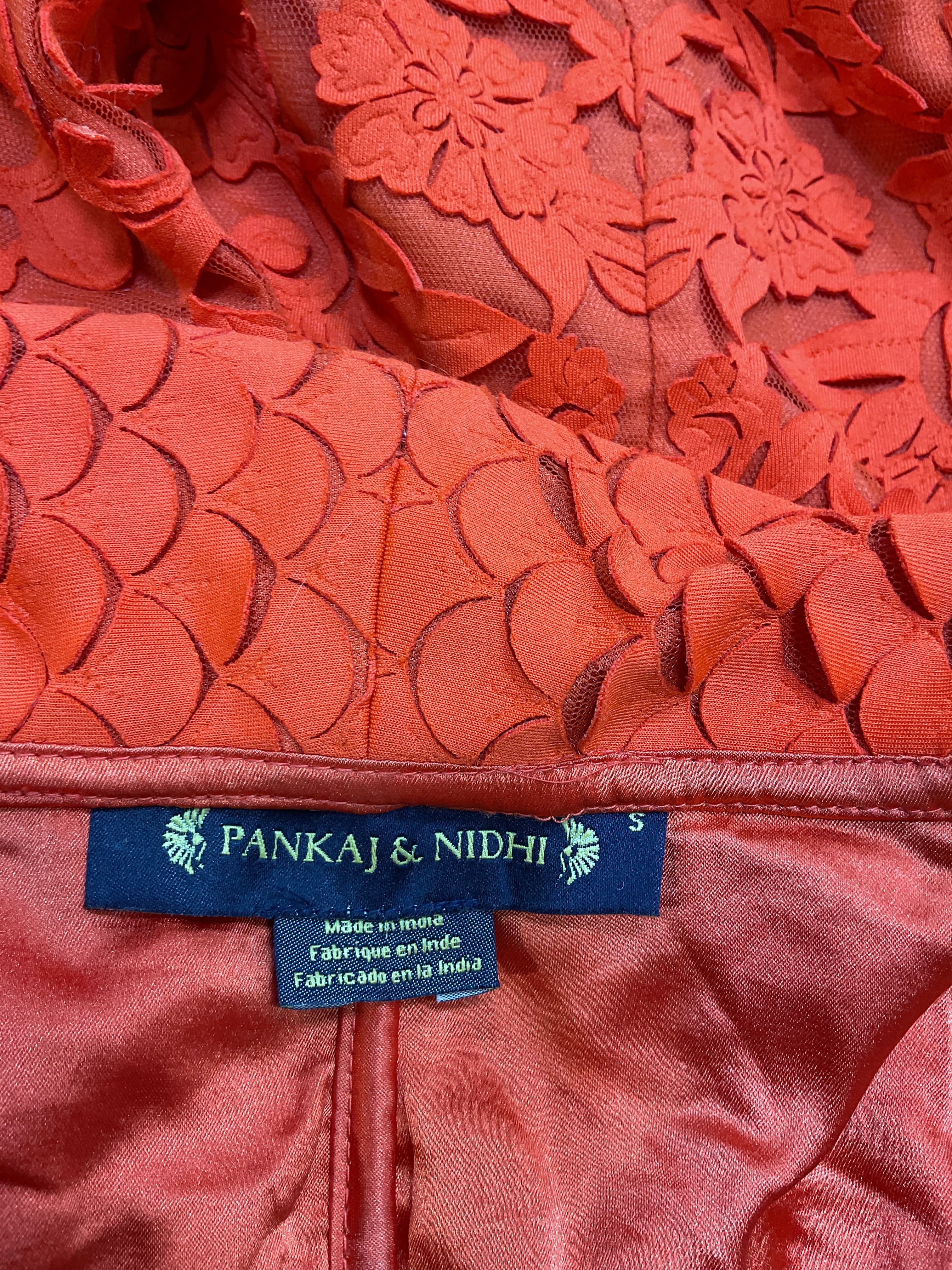 Pankaj & Nidhi V-Neck Blazer Mini Dress - Image 4