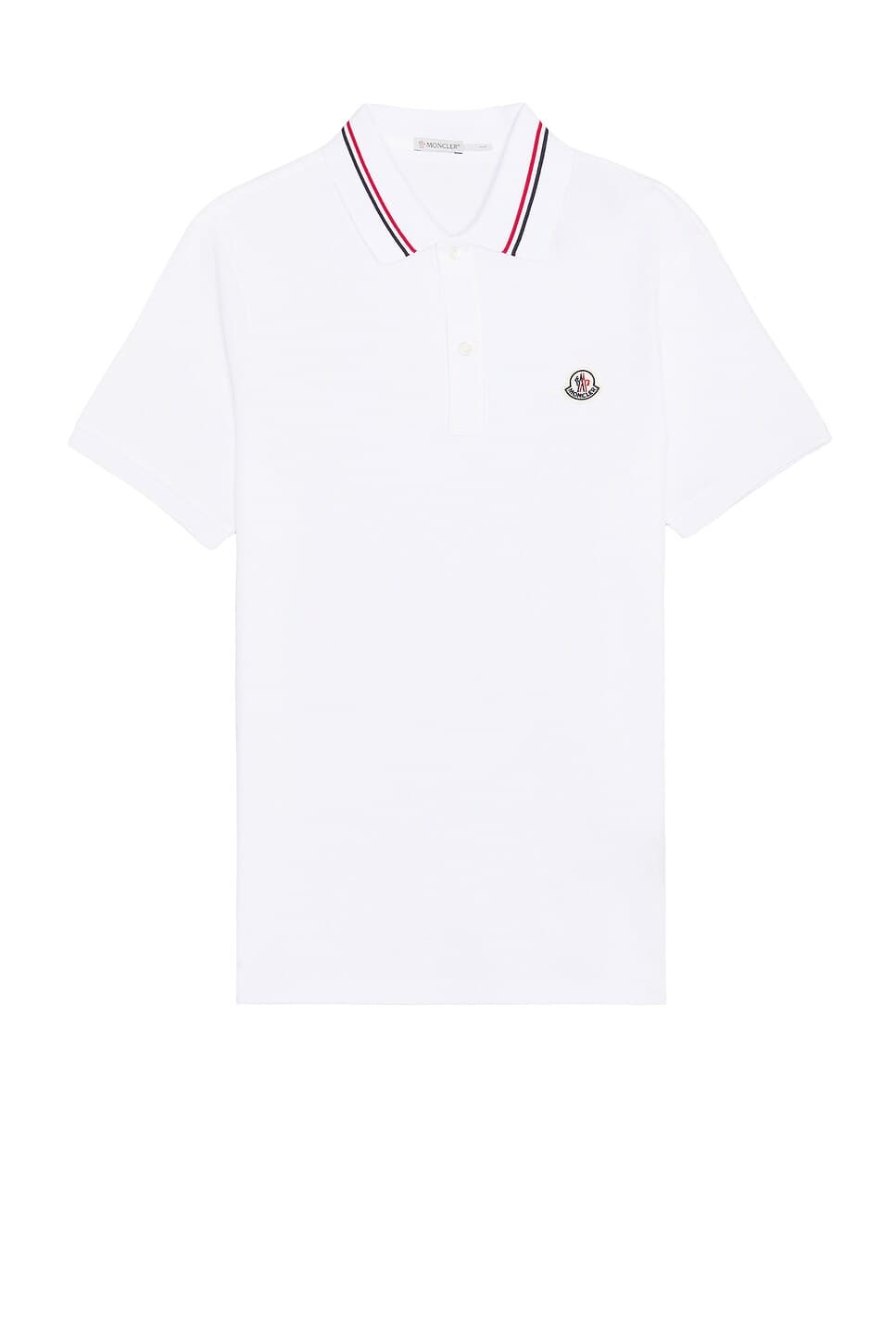 Short Sleeve Polo In White - Image 1