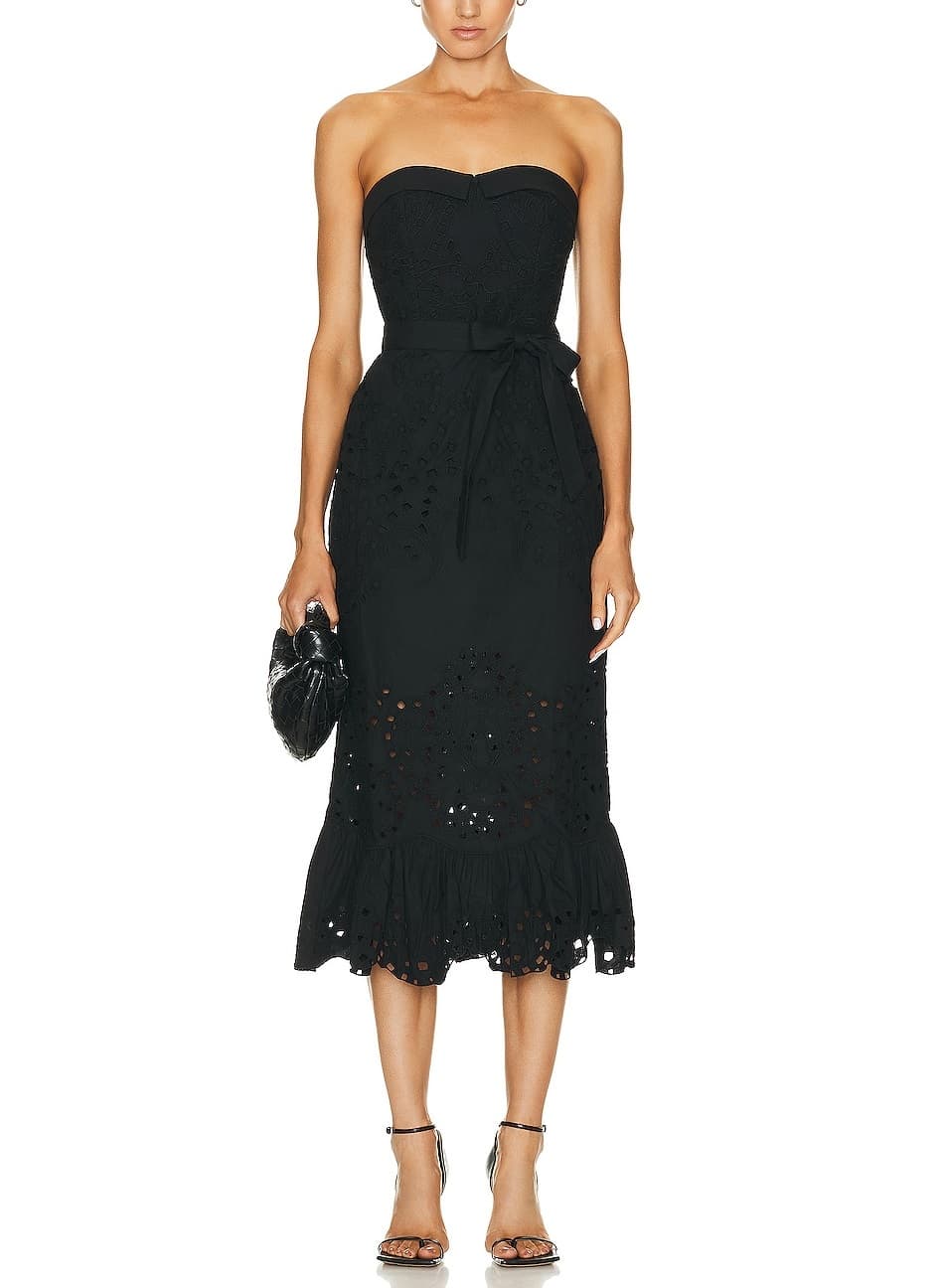 Mohi Midi Dress In Black - Image 1