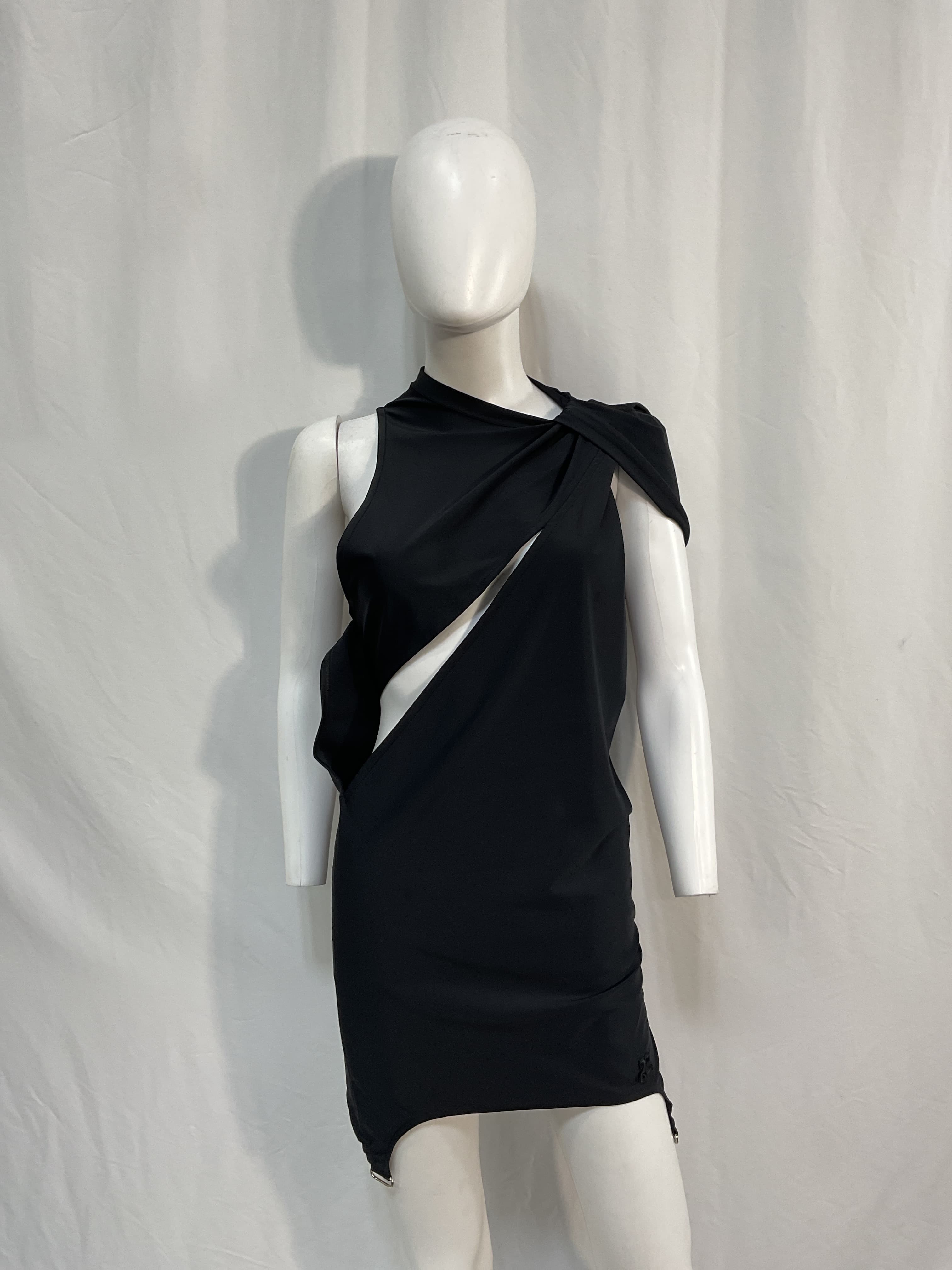 Cutout Twisted Stretch-Jersey Mini Dress - Image 2