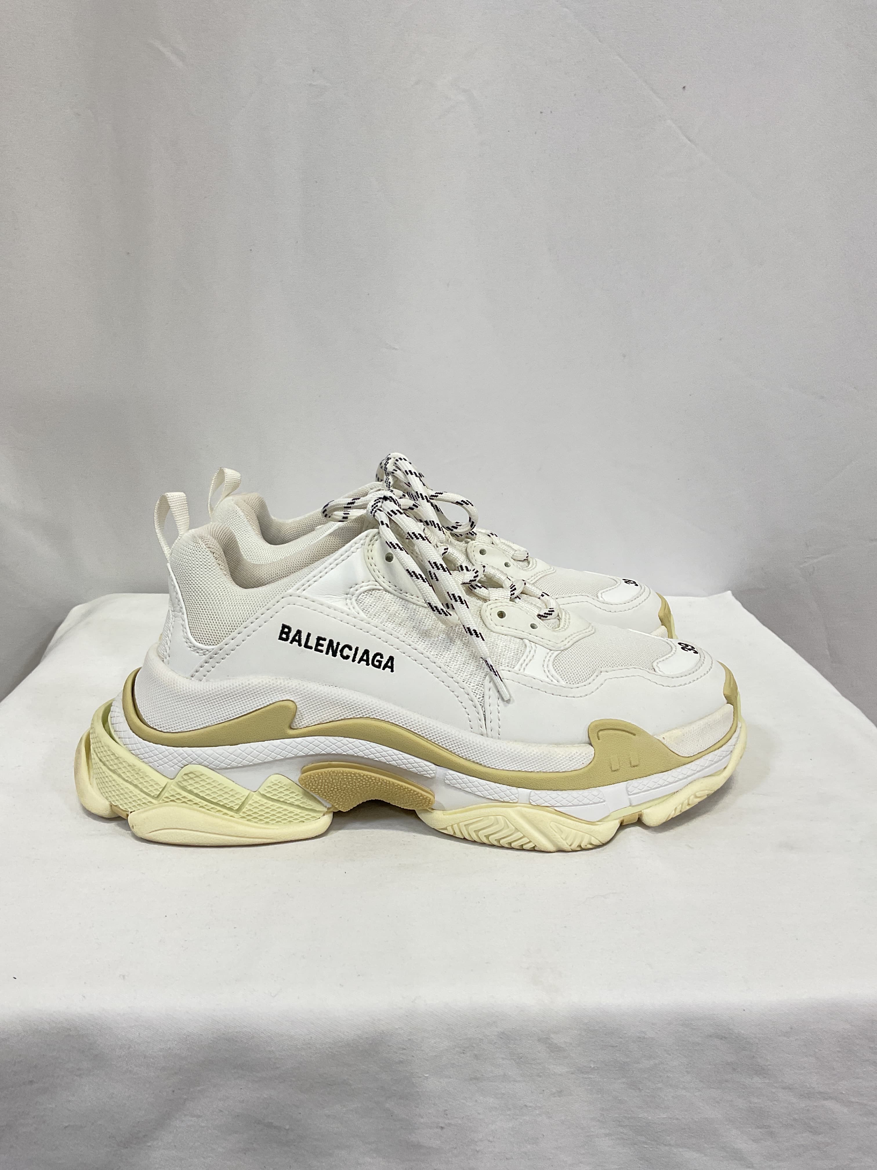 Triple S Sneakers In White - Image 4