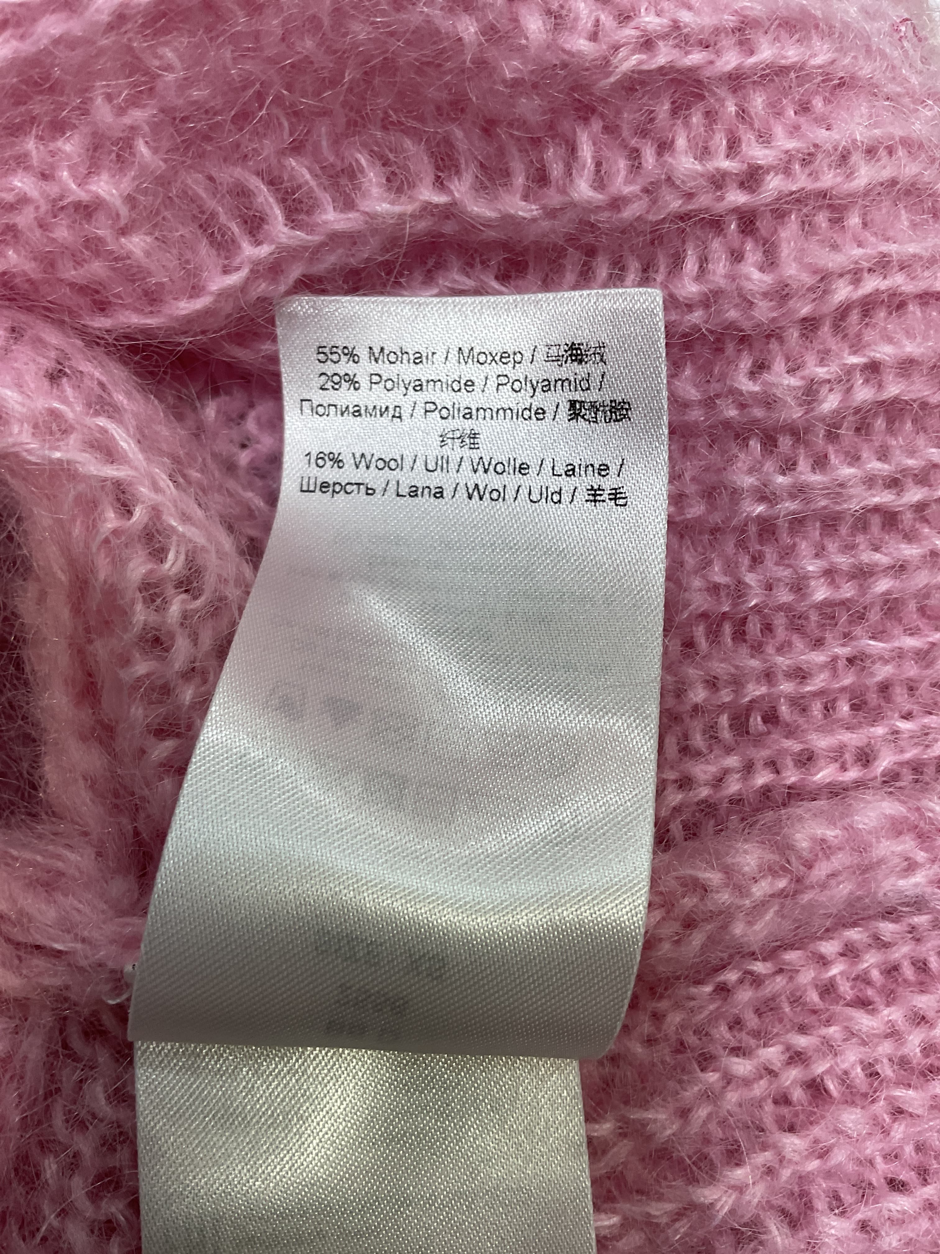High Neck Cropped Pullover Sweater In Lilac Sachet - Image 4