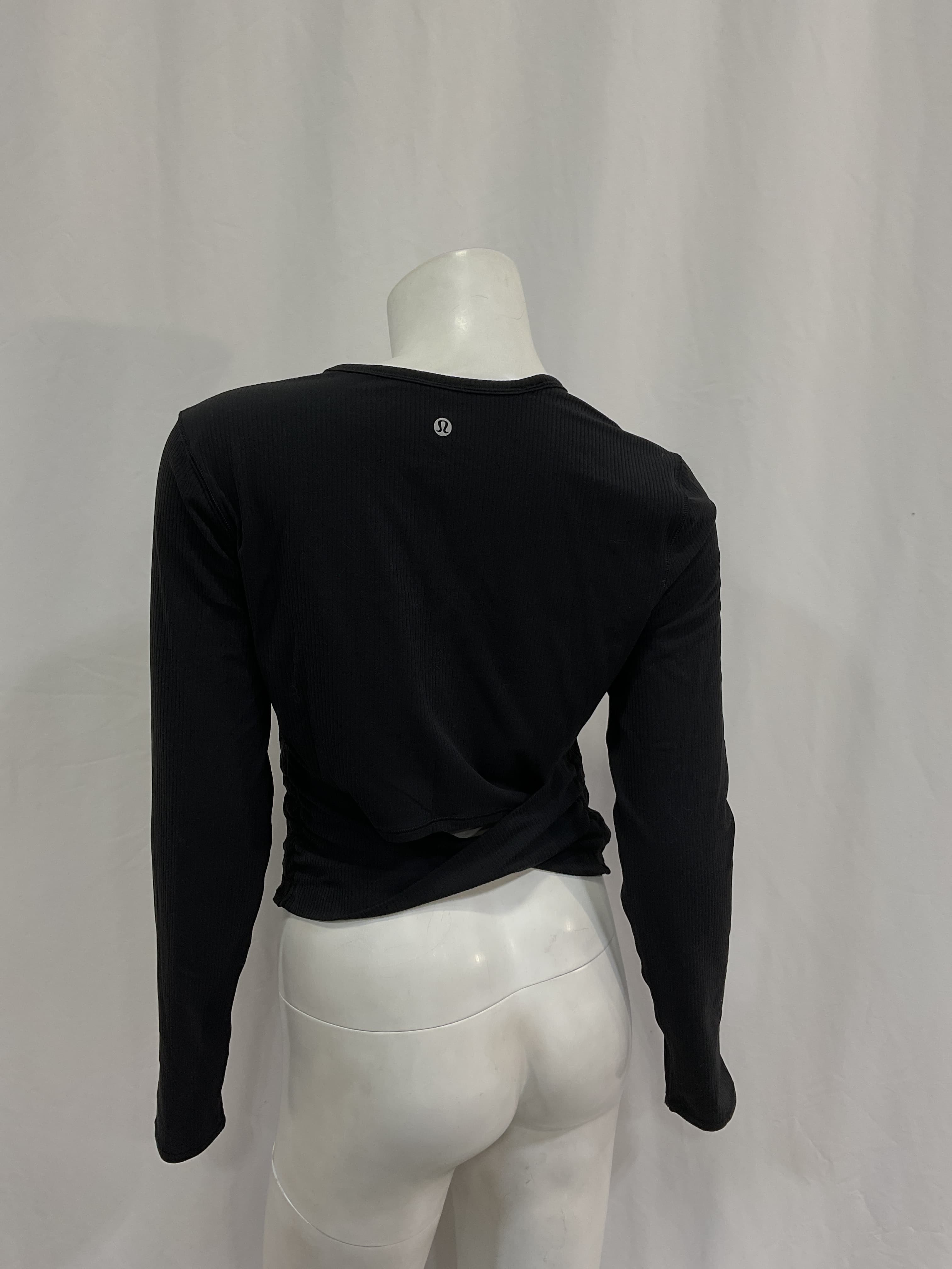 All It Takes Back-Twist Ribbed Long-Sleeve Shirt - Image 3