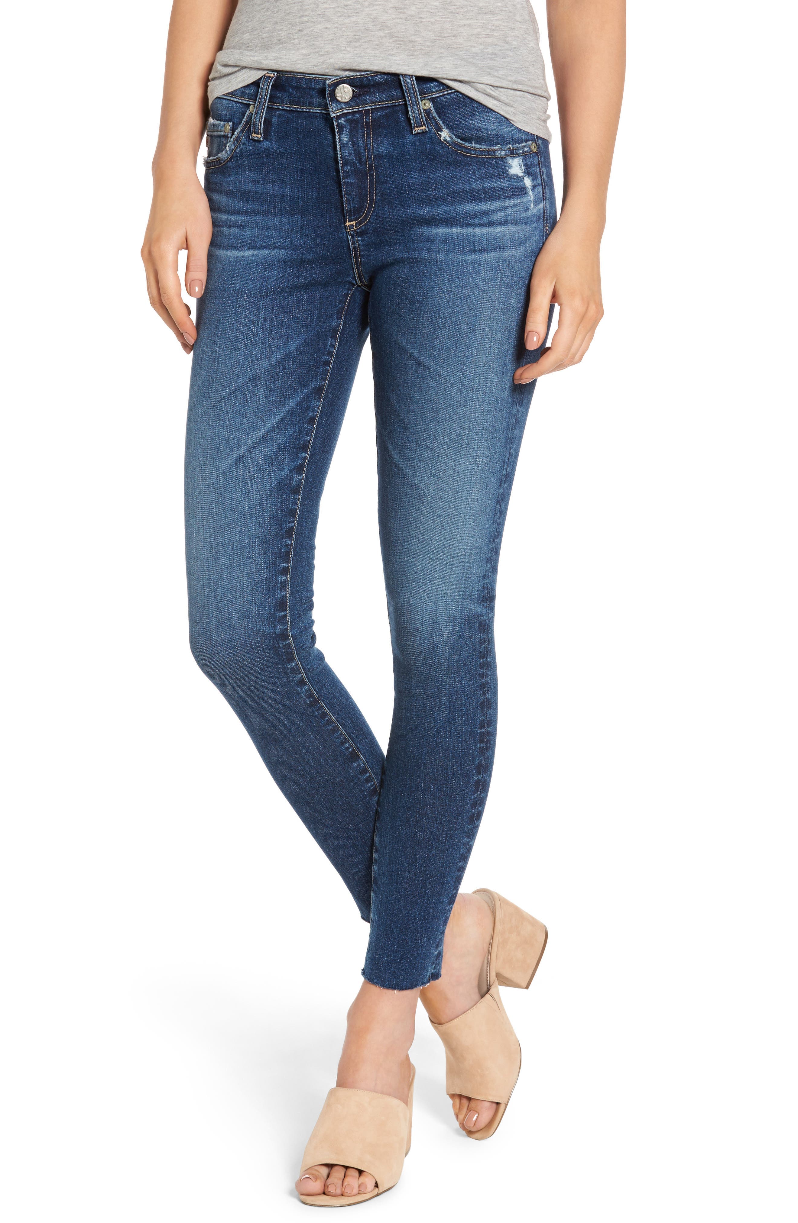 The Legging Raw Hem Ankle Skinny Jeans - Image 1