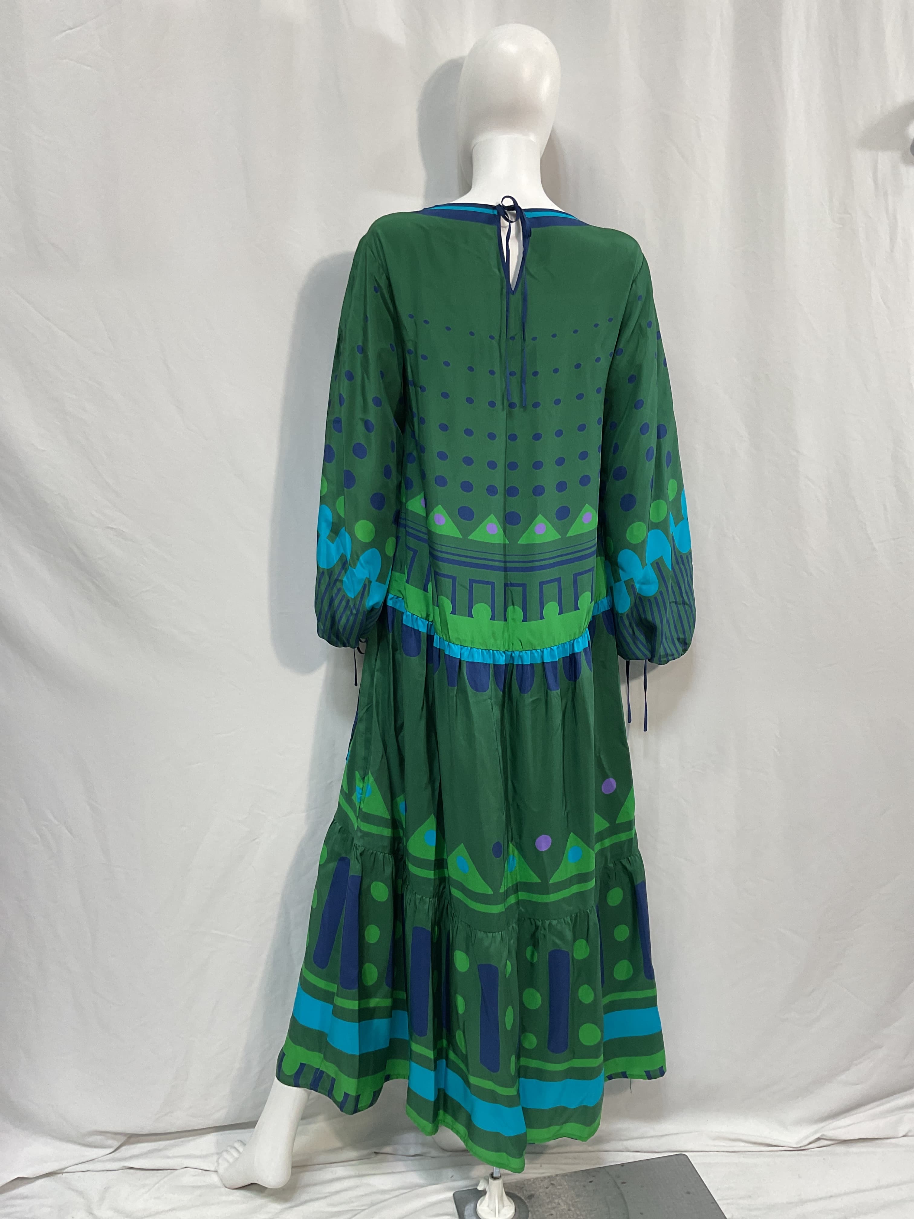 Vesta Printed Silk-Twill Maxi Dress - Image 2