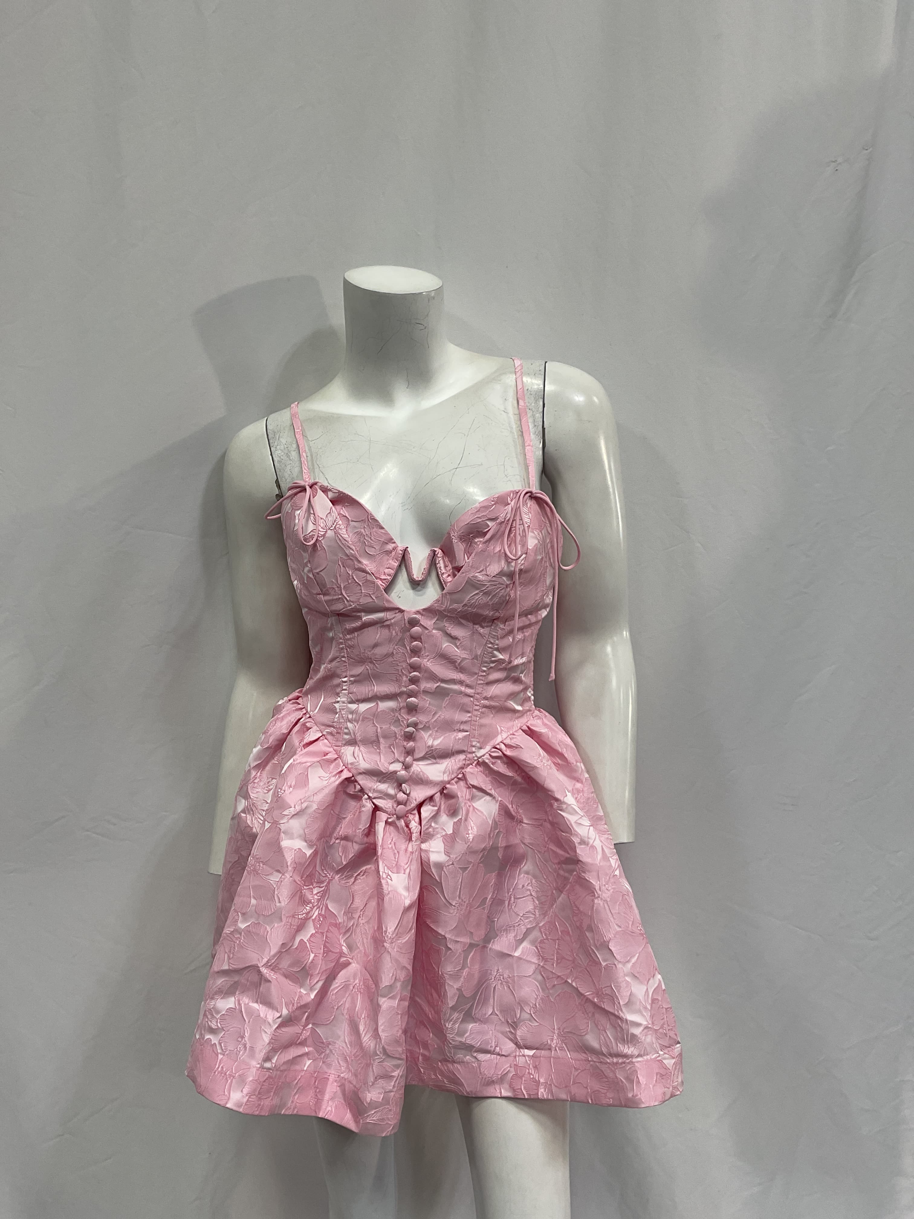 Faith Mini Dress In Pink - Image 3