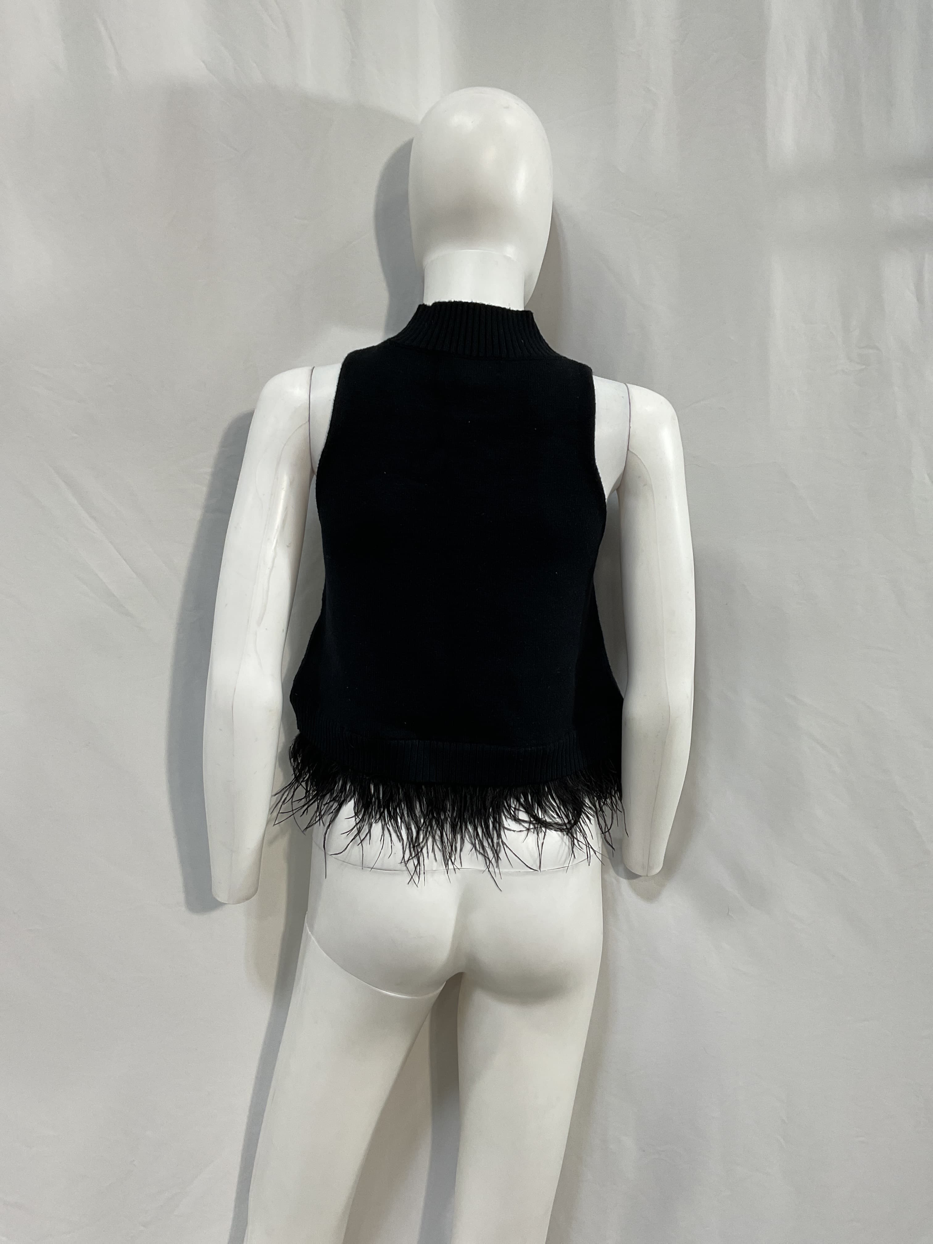 Sunny Marabou Sweater In Black - Image 4