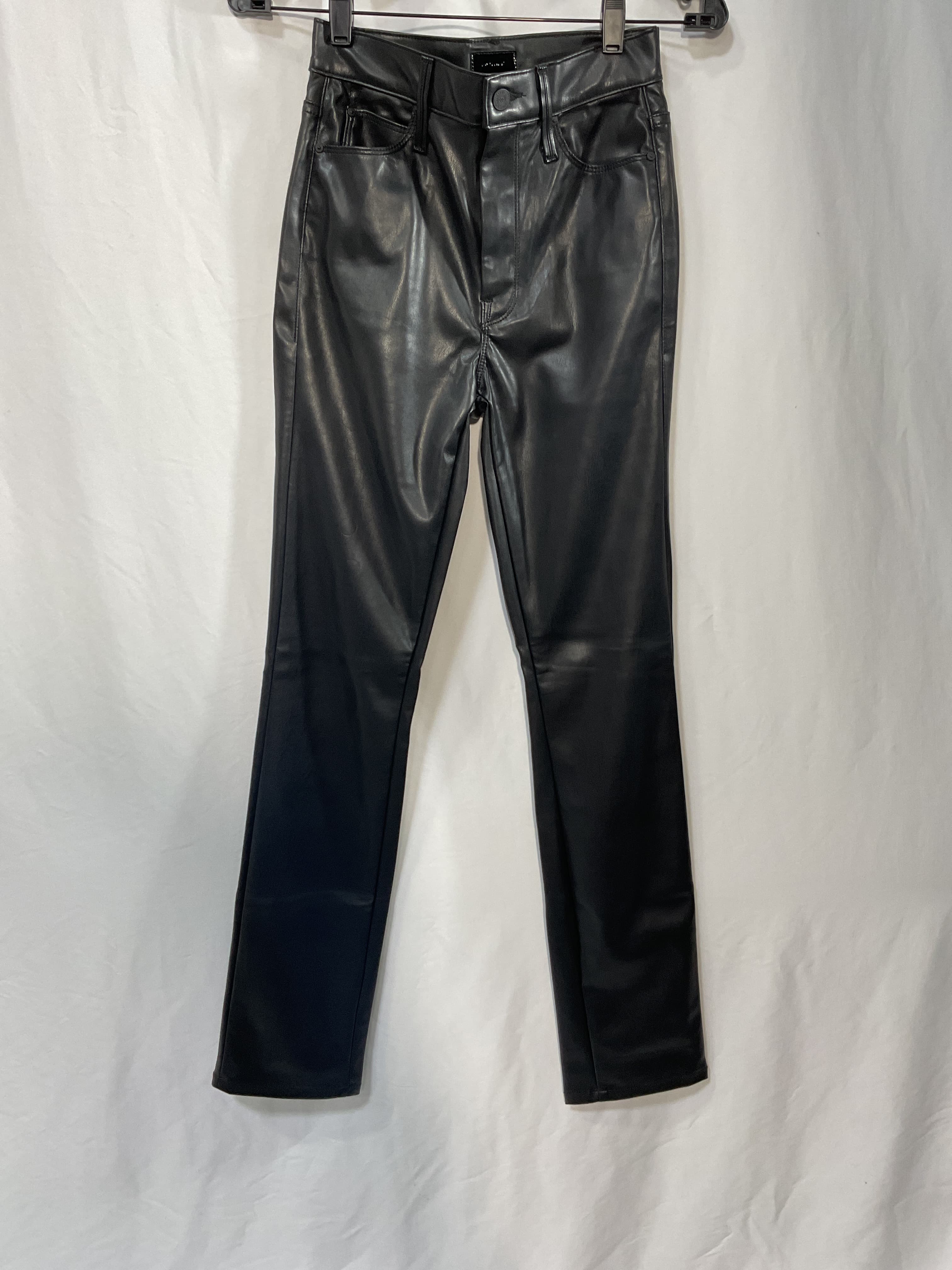 The Dazzler Skimp Faux Leather Straight-Leg Pants - Image 2