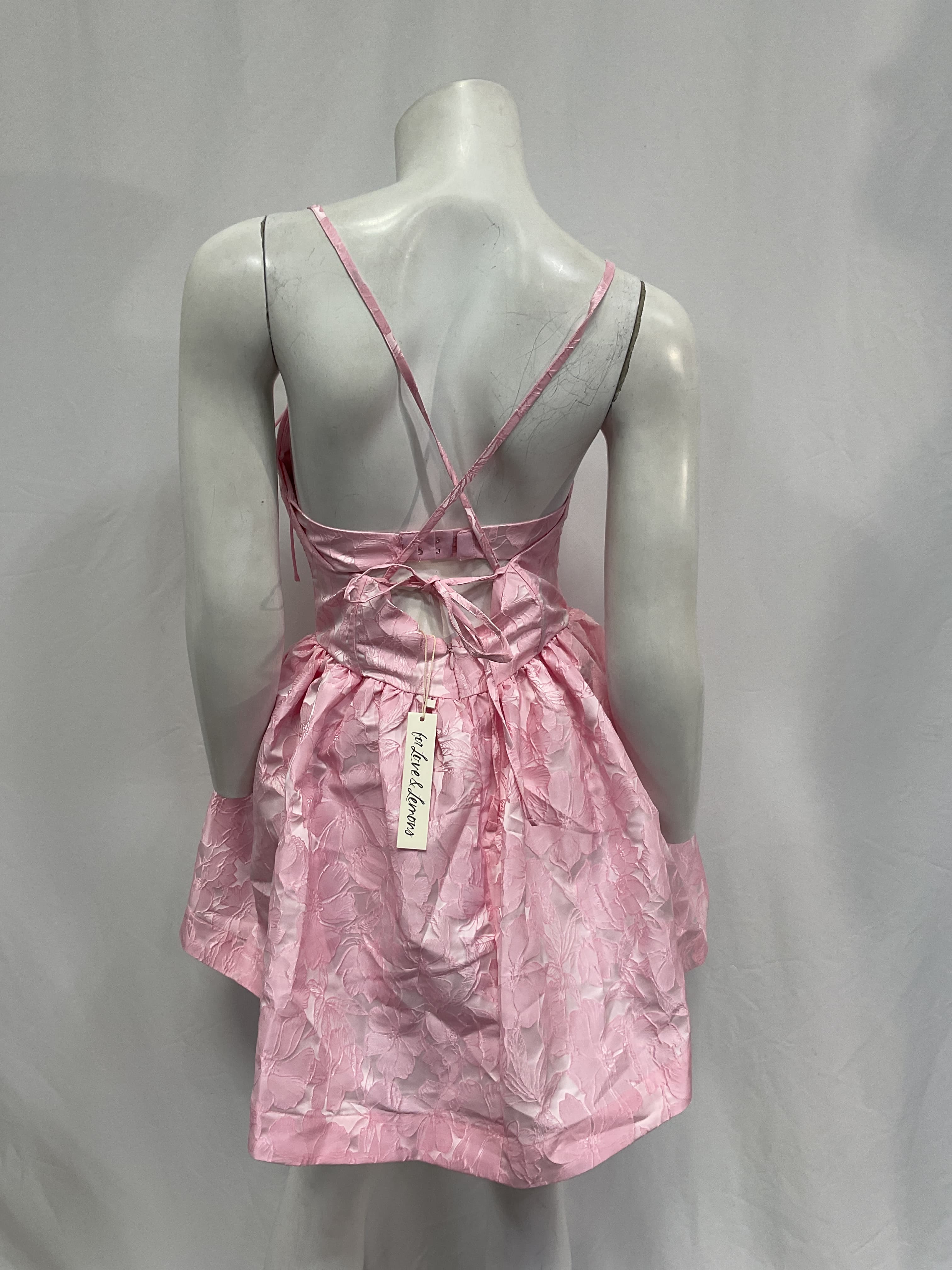 Faith Mini Dress In Pink - Image 4