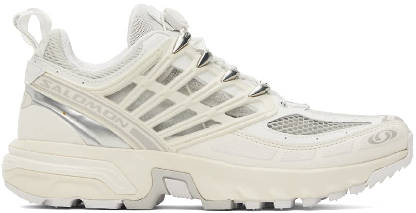 White & Silver Acs Pro Sneakers - Image 1
