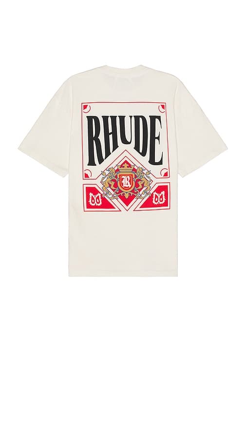 Card Tee In Vintage White - Image 1