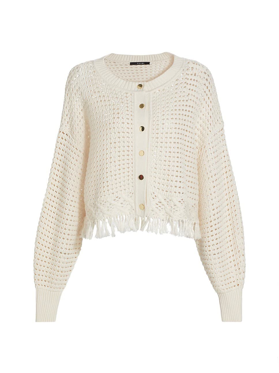 Rachel Fringe Cotton Cardigan - Image 1