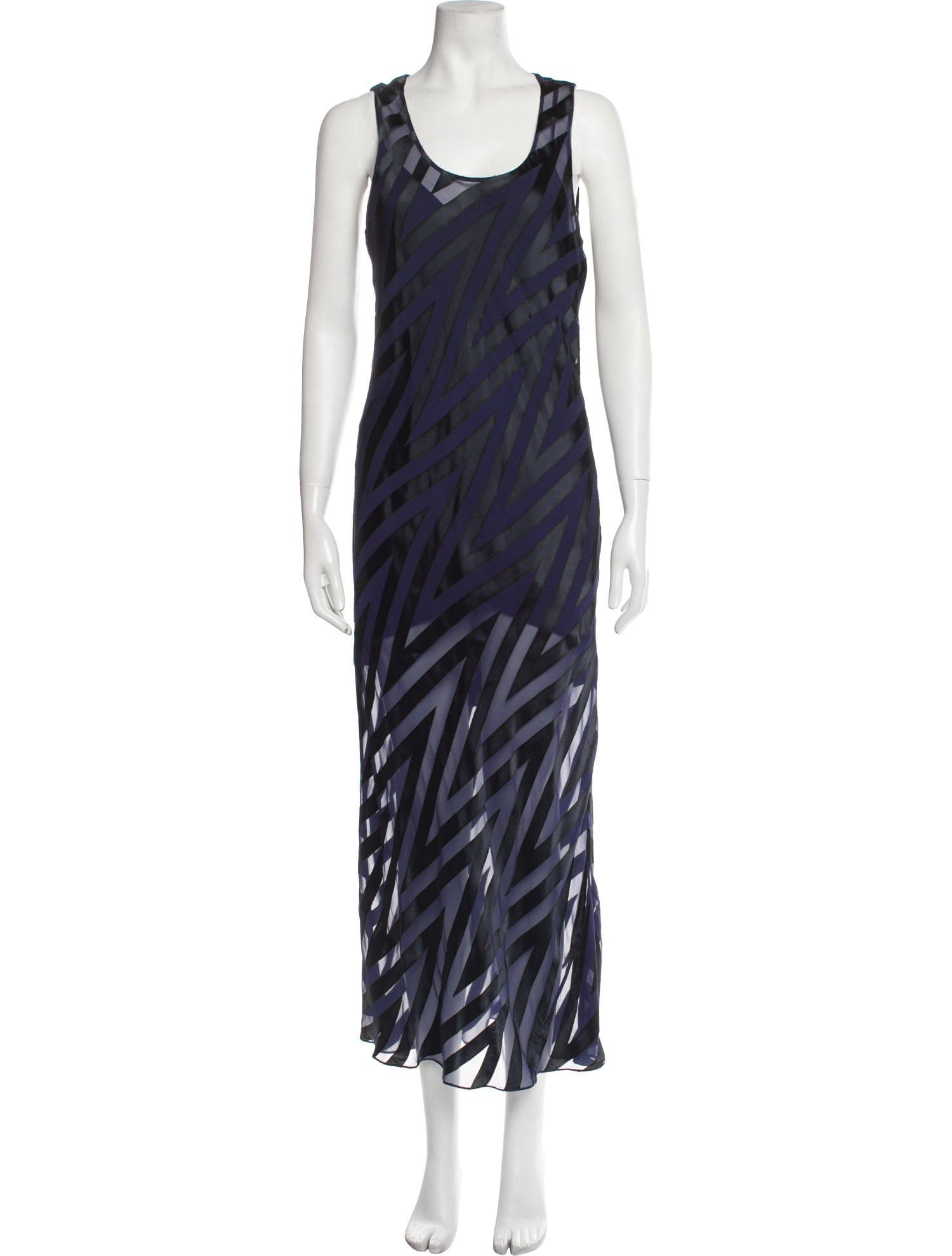 Striped Long Dress - Image 1