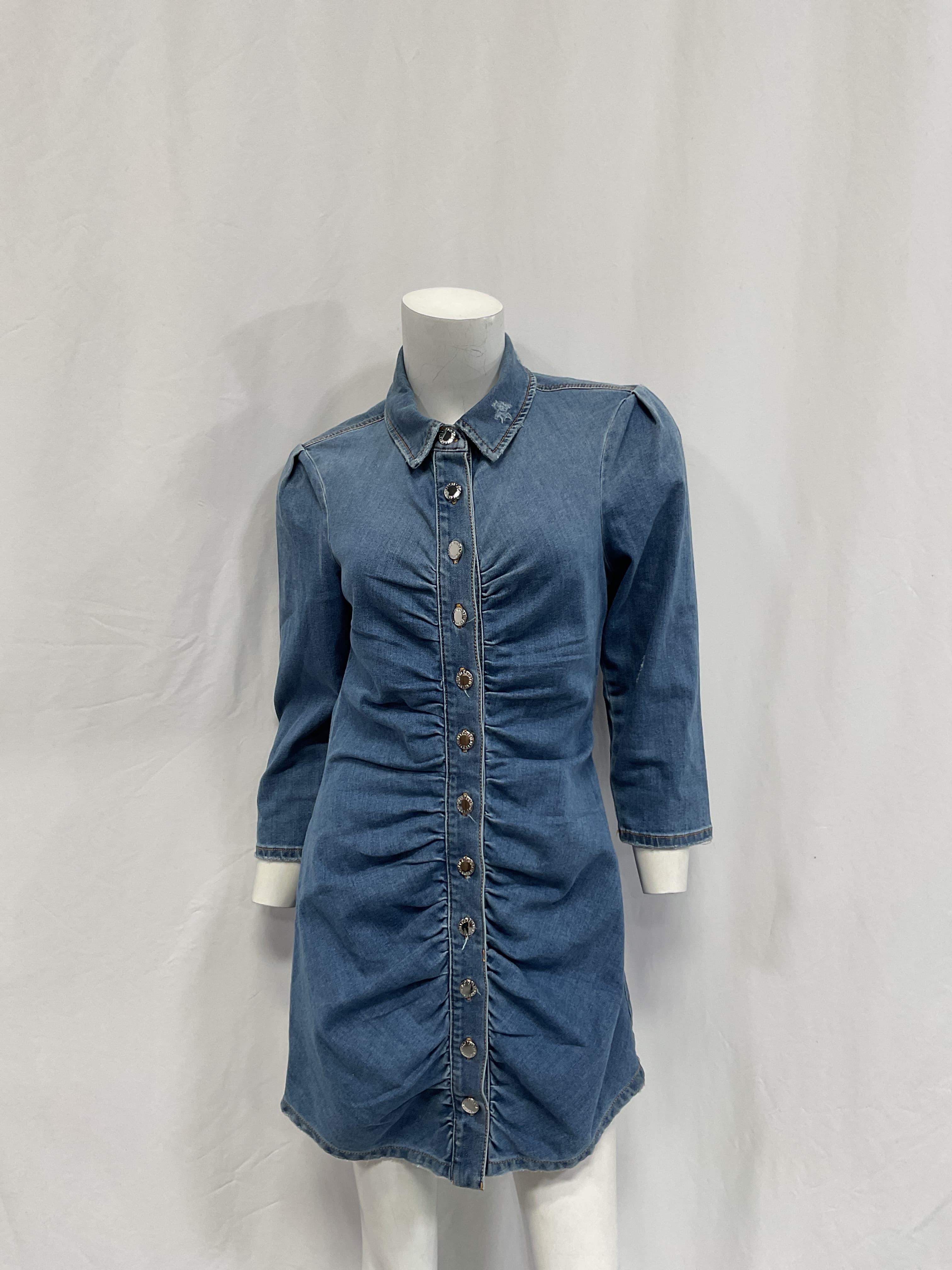 Gigi Denim Mini Dress - Image 2