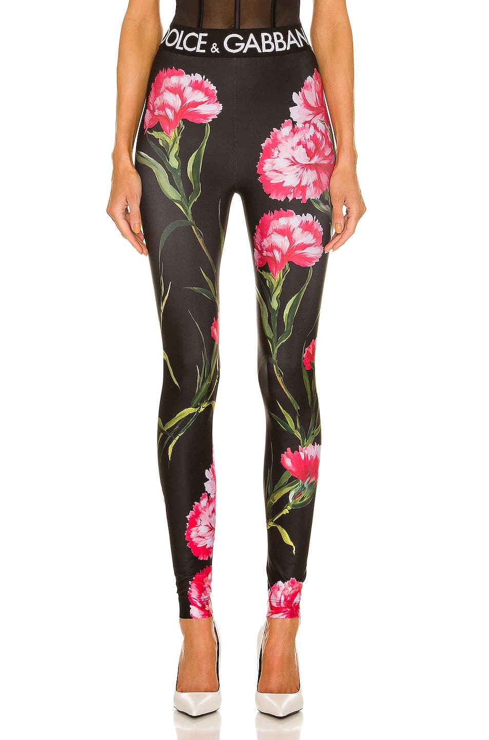 Carnation Legging In Garofani & Nero - Image 1