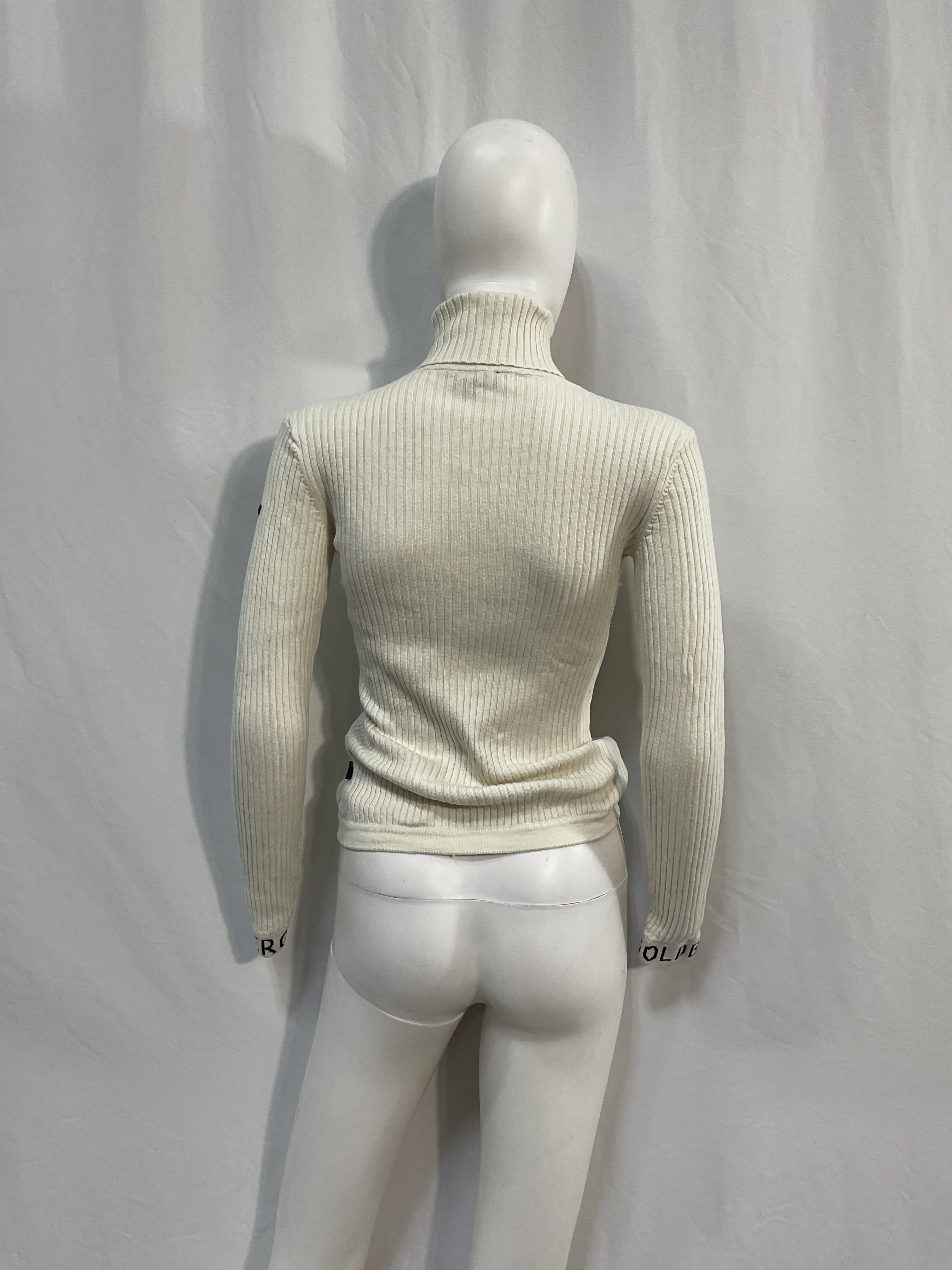 Mira Turtleneck Sweater In White - Image 3