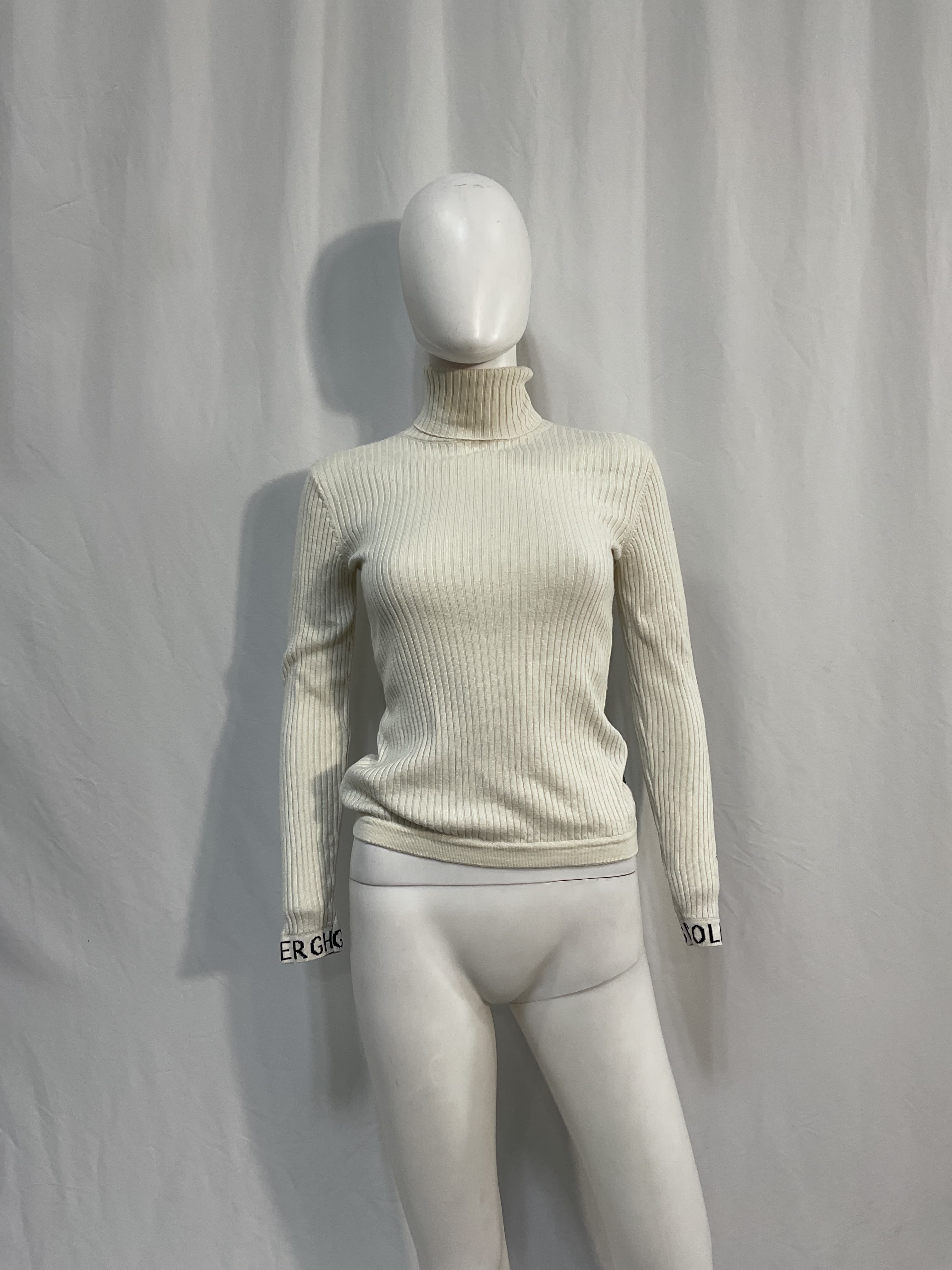 Mira Turtleneck Sweater In White - Image 2