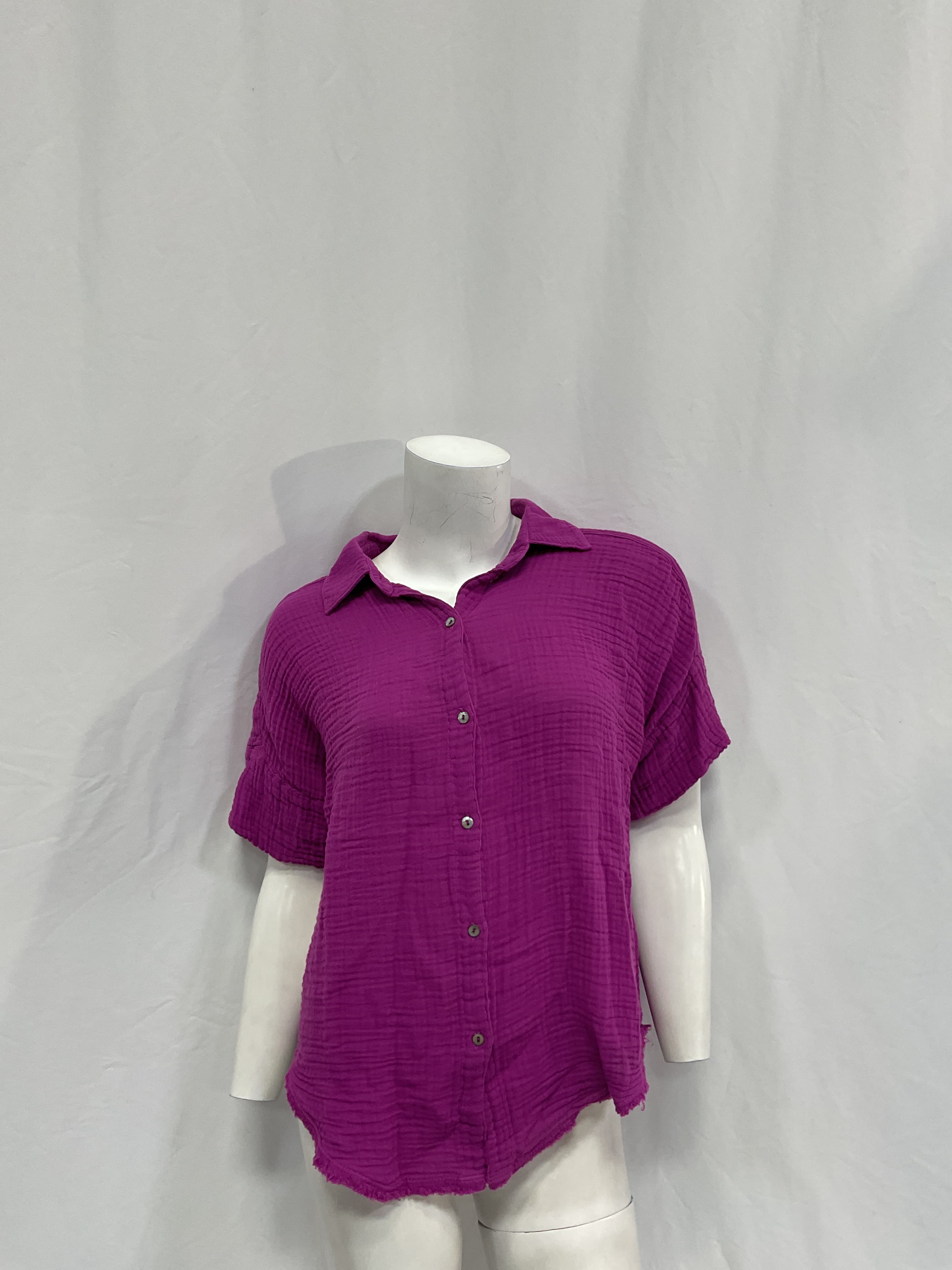 Bailey Gauze Button Down Shirt - Image 3