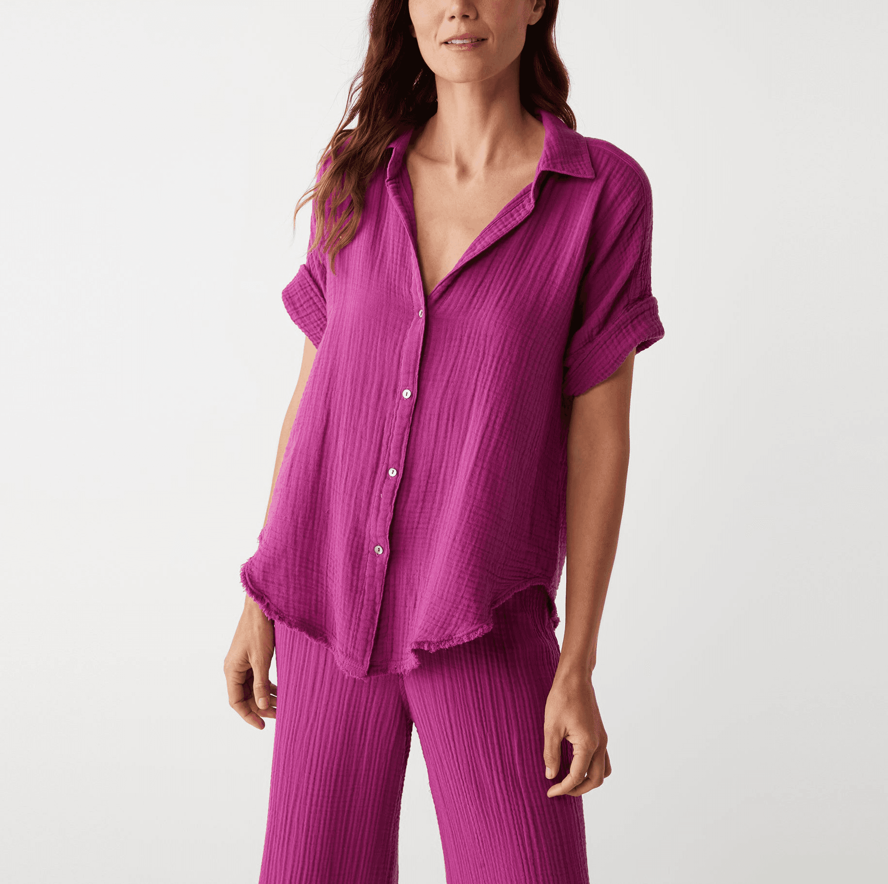 Bailey Gauze Button Down Shirt - Image 1