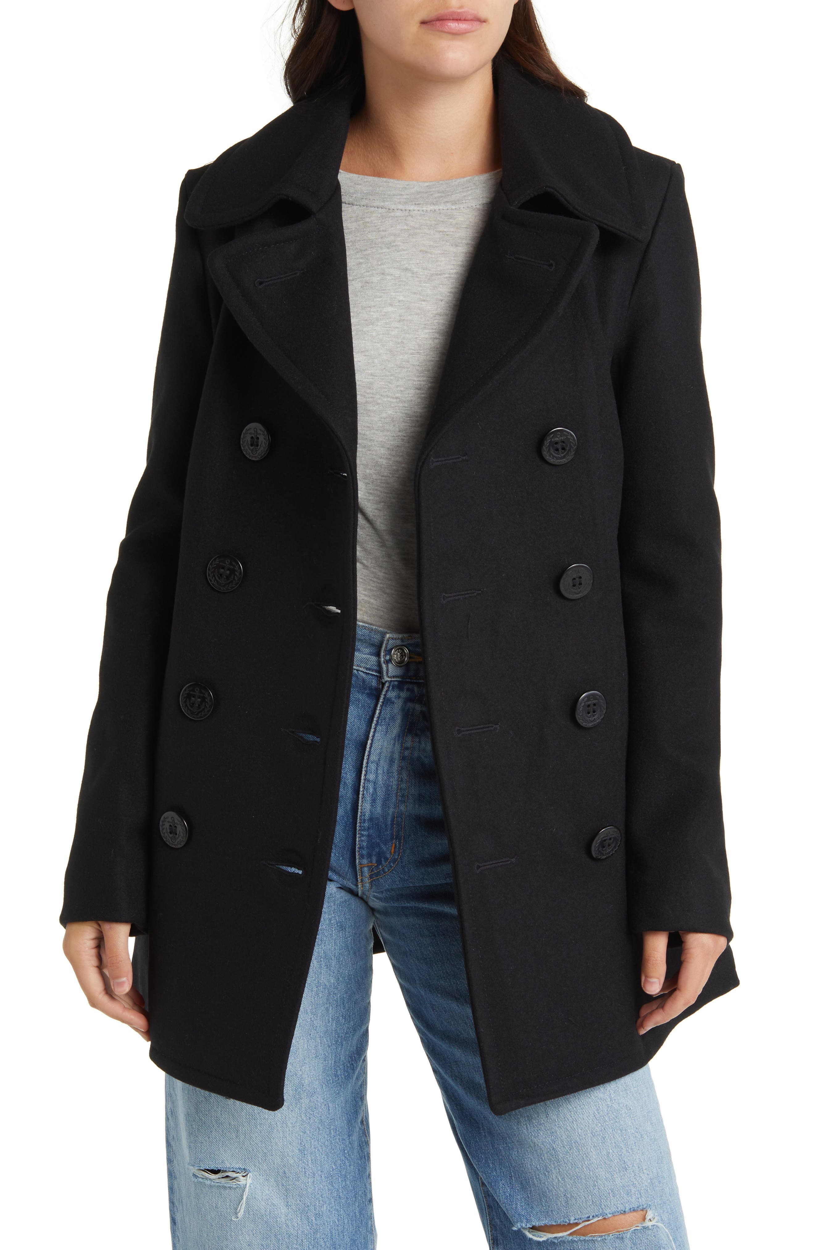 Wool Blend Peacoat - Image 1