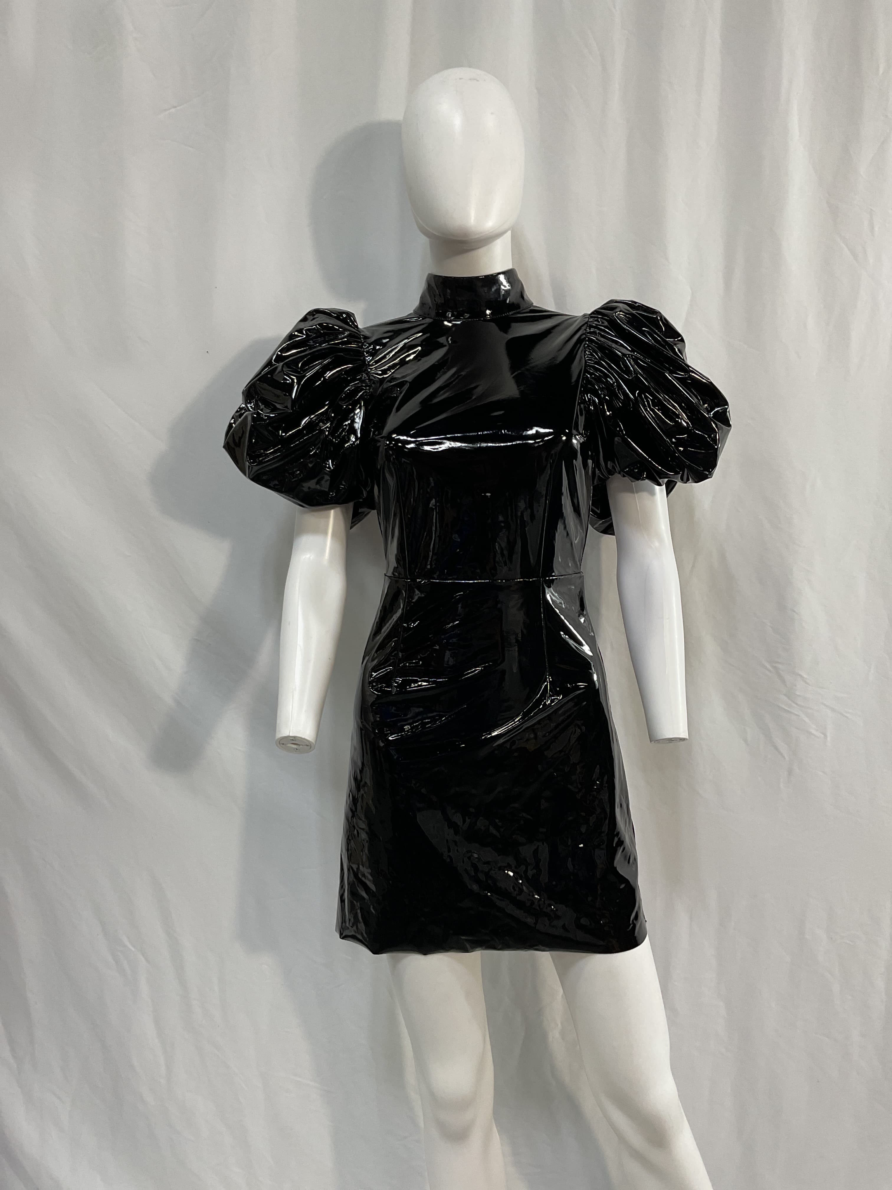 Dusk Cutout Patent-Pu Mini Dress - Image 2