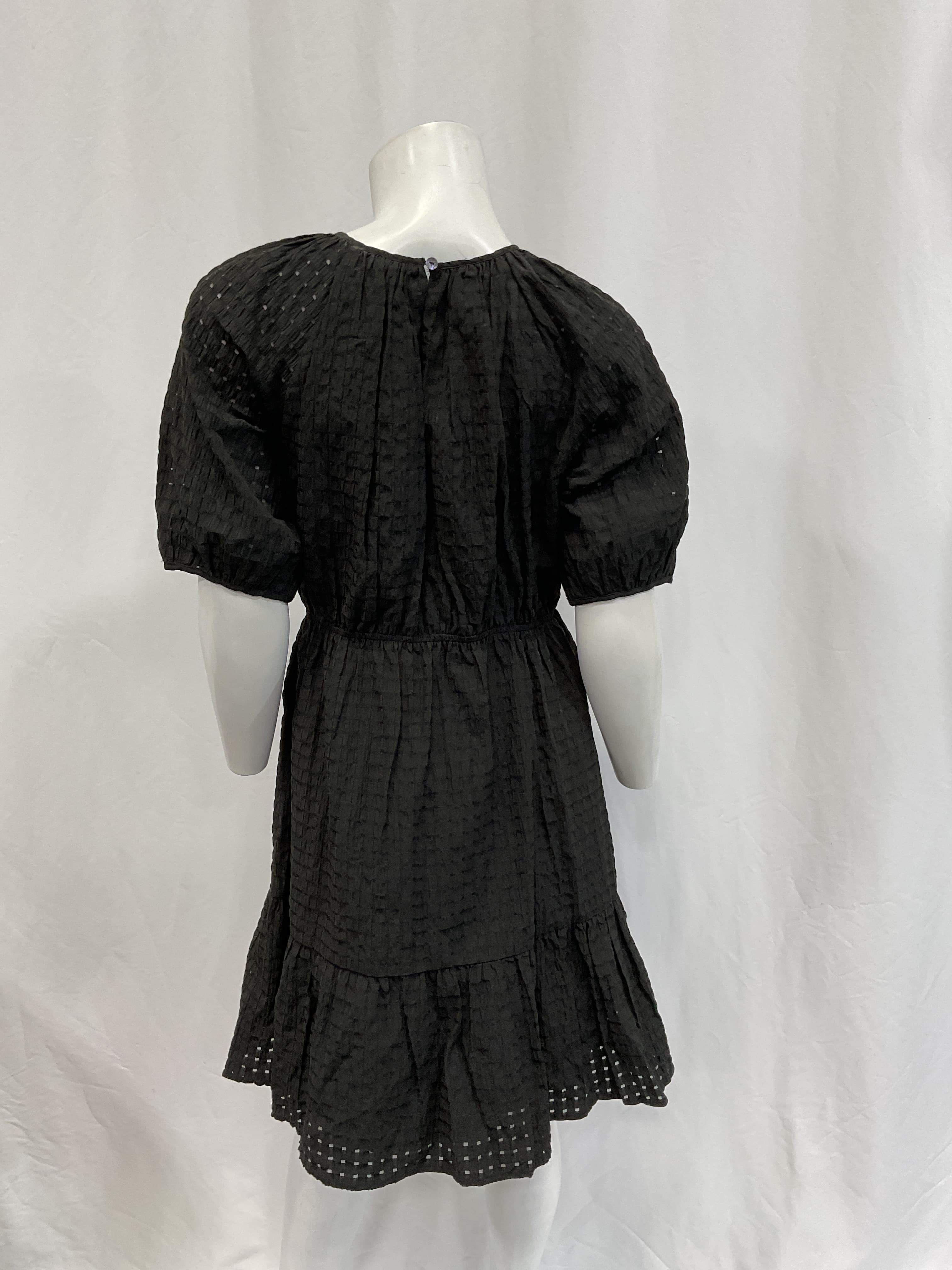 Khloe Puff Sleeve Seersucker Dress - Image 3