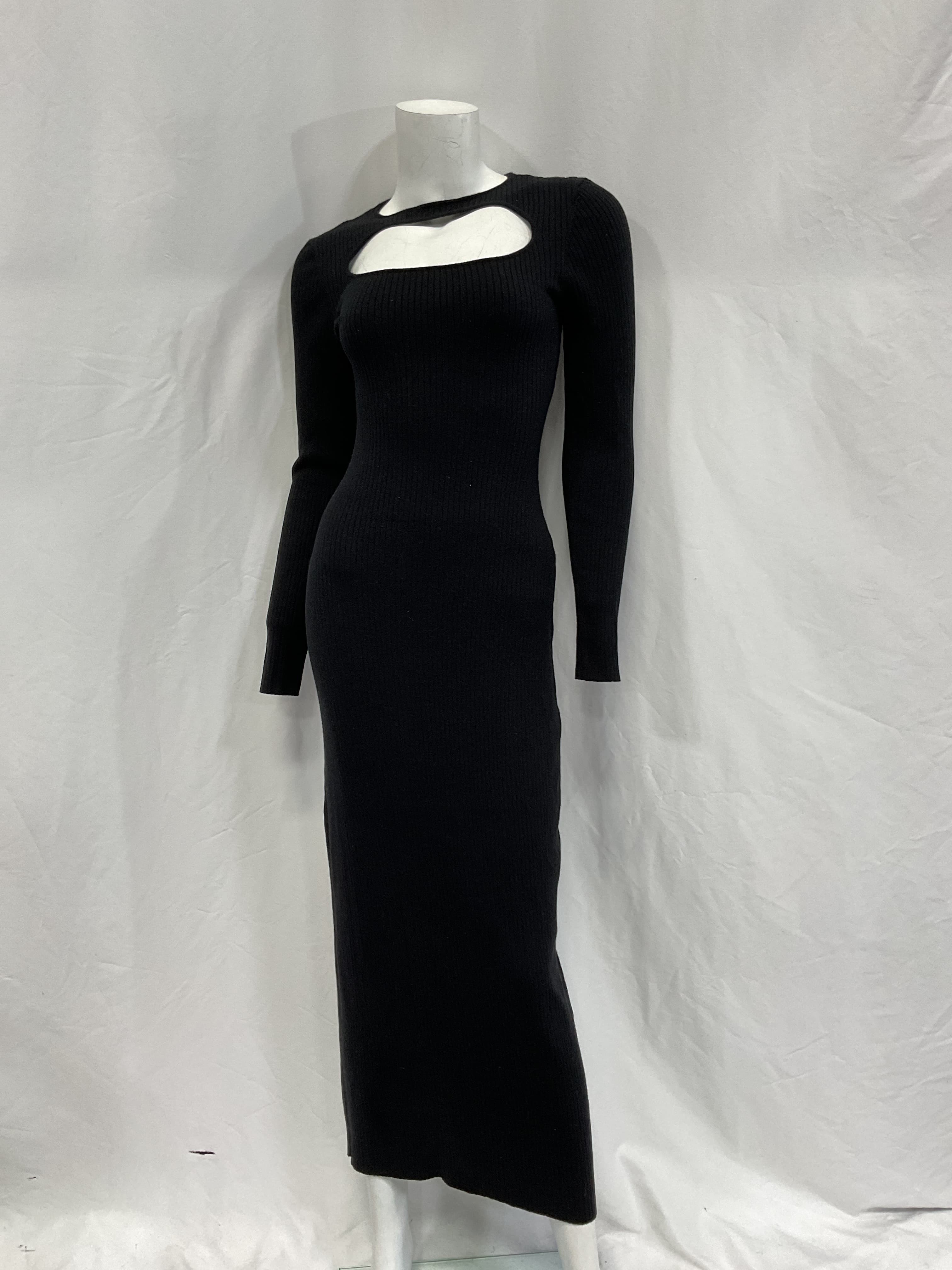 Priyanka Cutout Ribbed Cotton-Blend Maxi Dress - Image 2