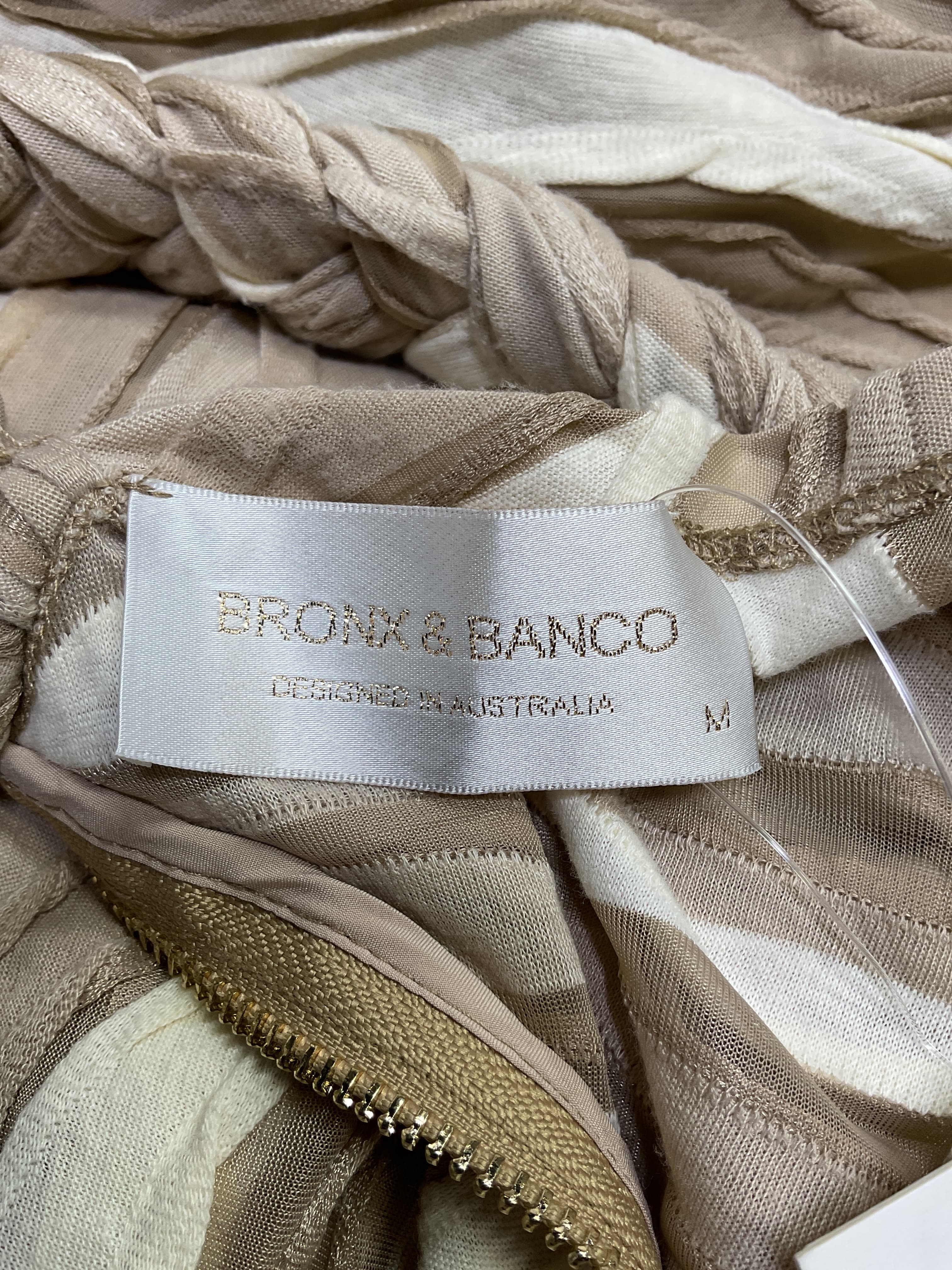 Itza Dress In Beige - Image 3