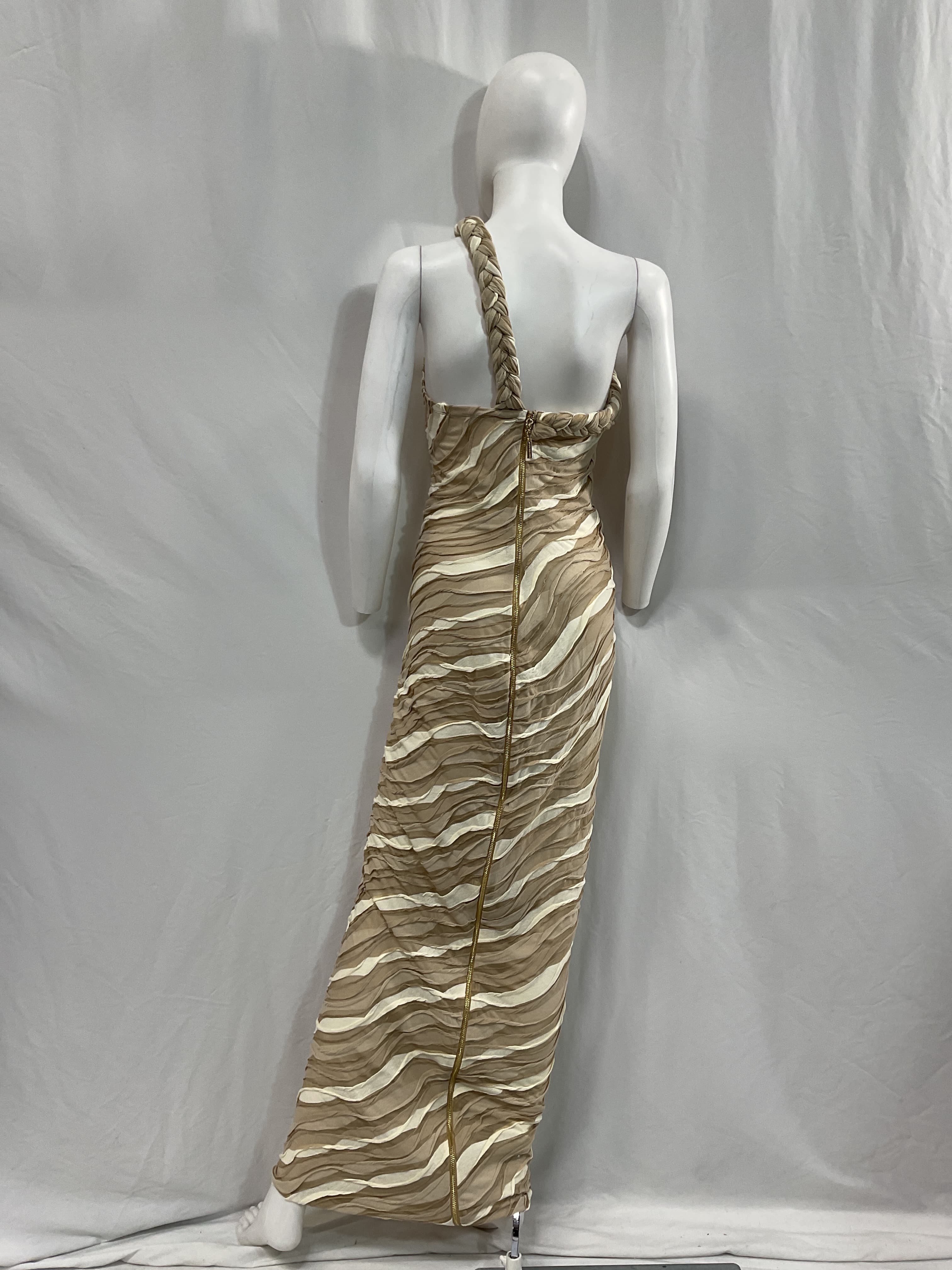 Itza Dress In Beige - Image 2