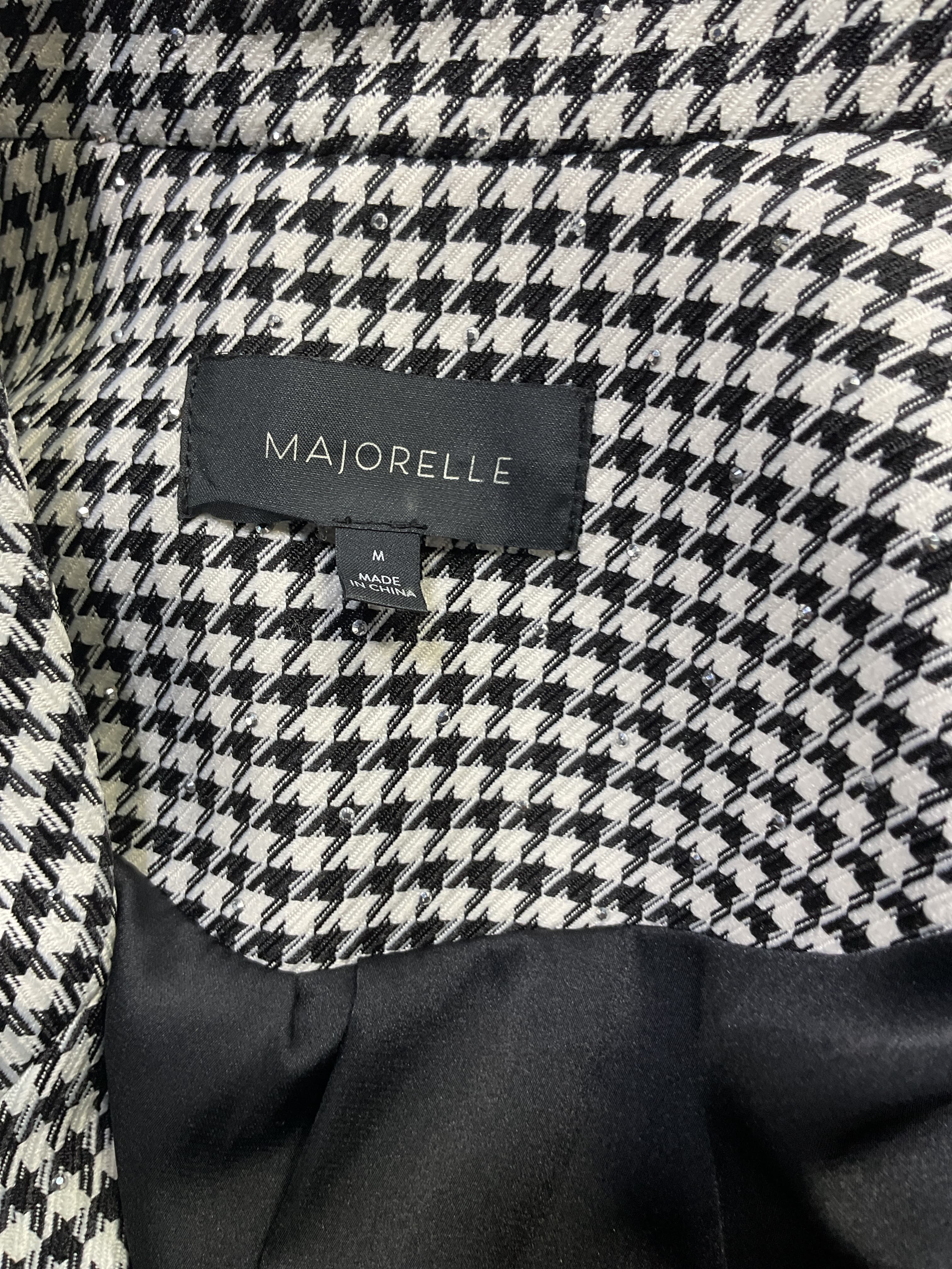 Nadjha Blazer Dress In Black & White - Image 2