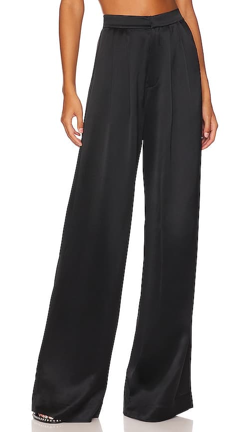 Paris Wide Leg Pant In Black - Image 1