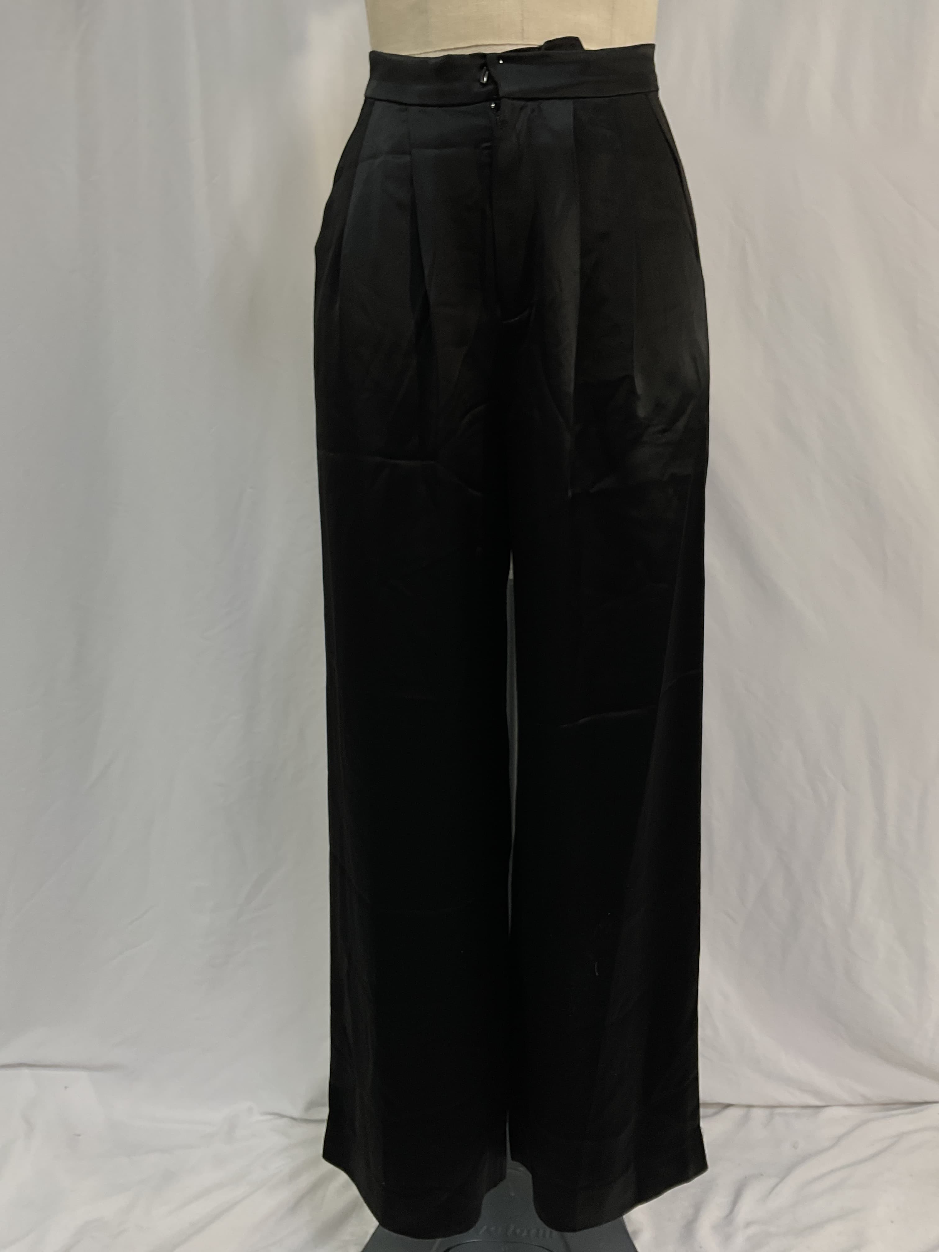 Paris Wide Leg Pant In Black - Image 3