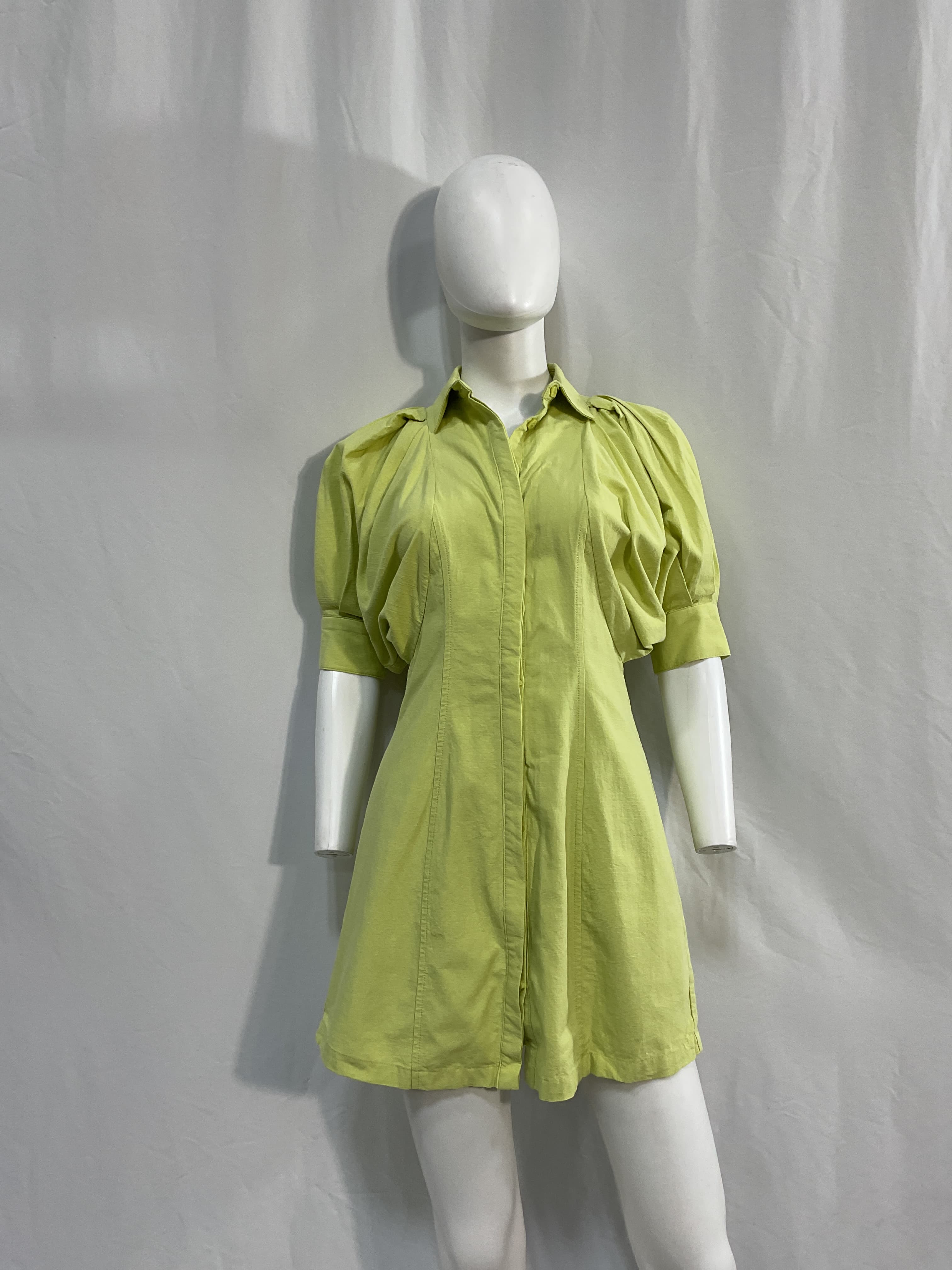 Hush Shirt Dress In Kiwi - Image 2