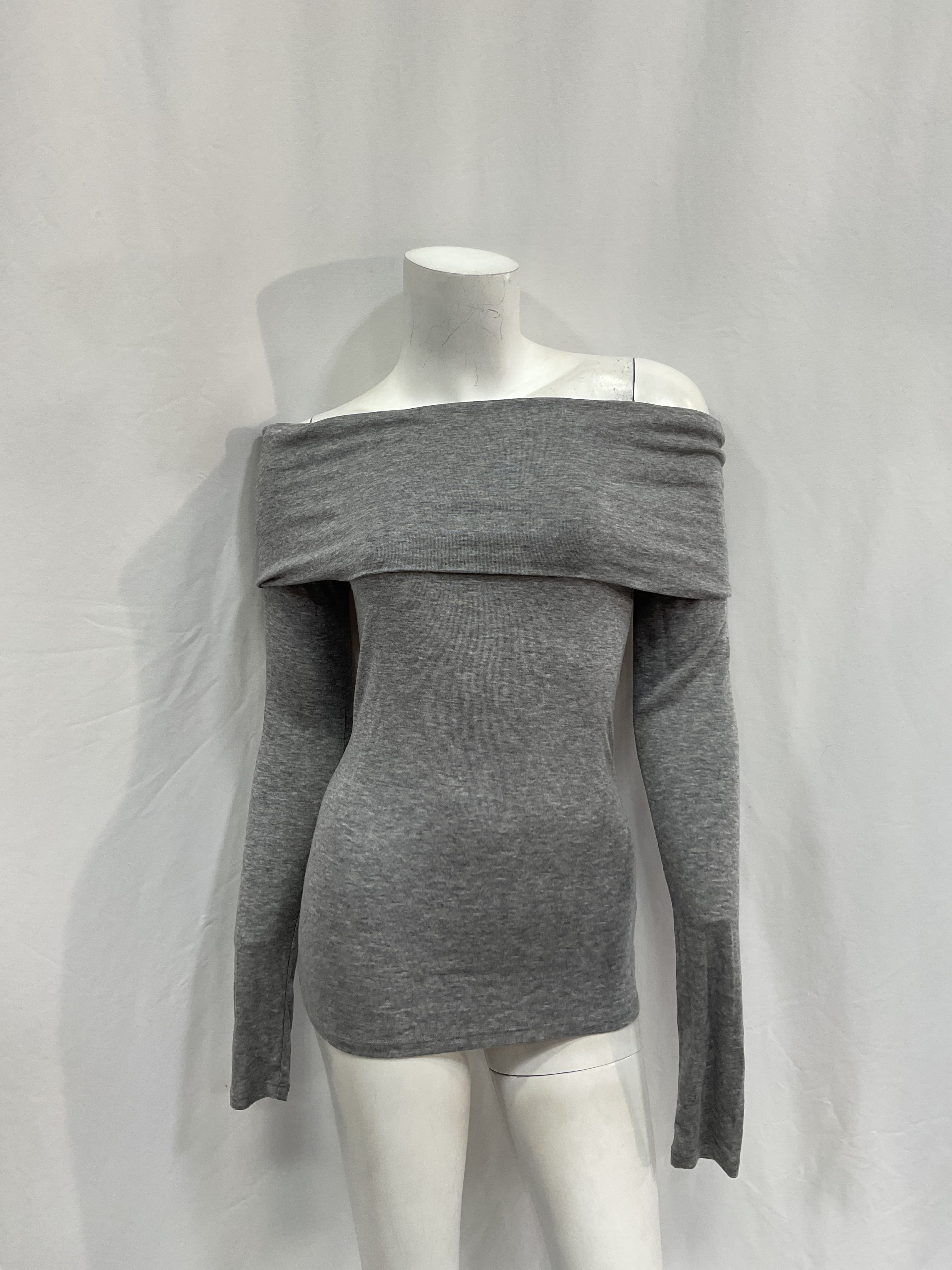 Triomphe Top In Heather Grey - Image 2