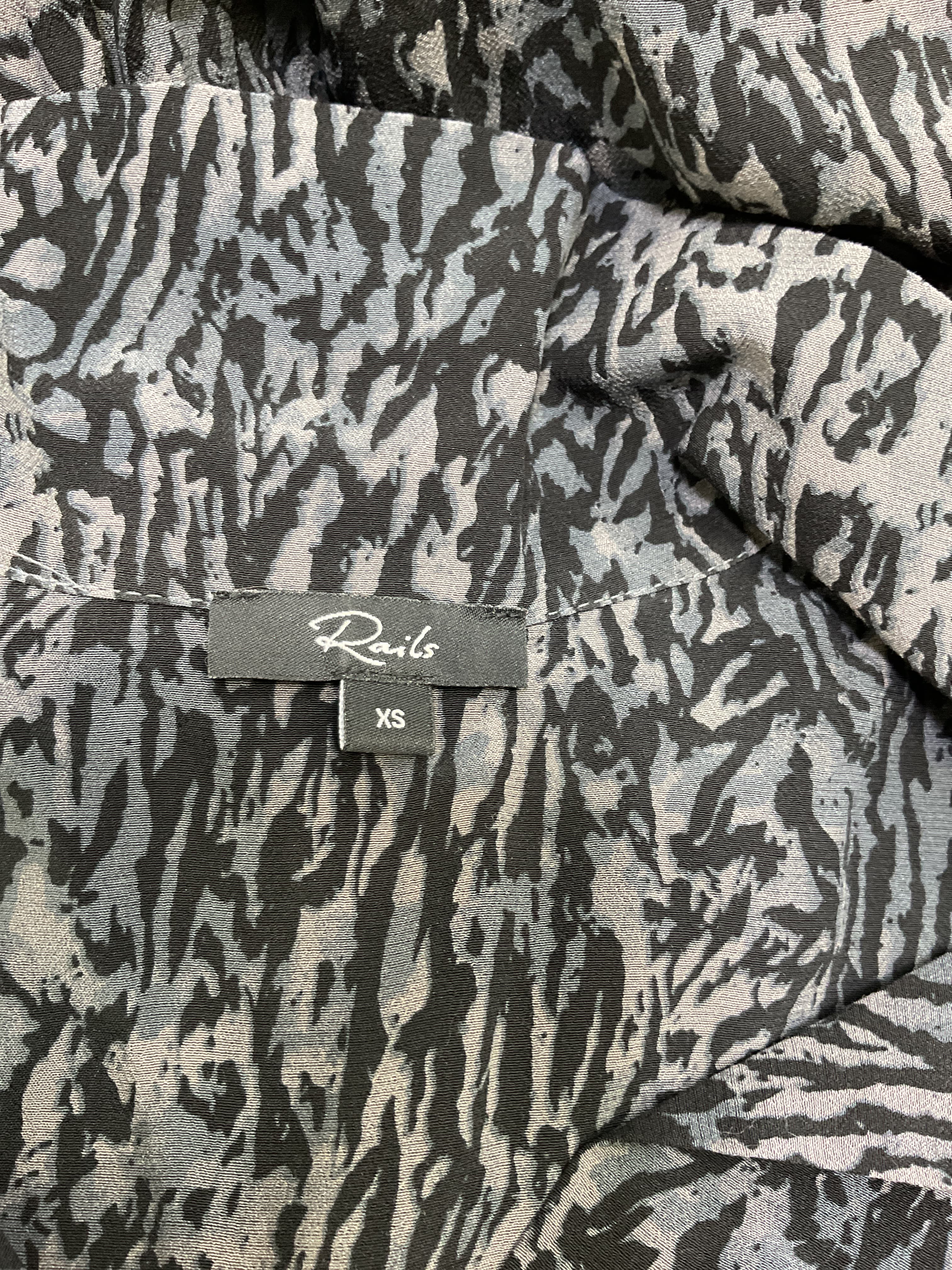 Beatrice Midi Dress In Charcoal Abstract Animal - Image 4