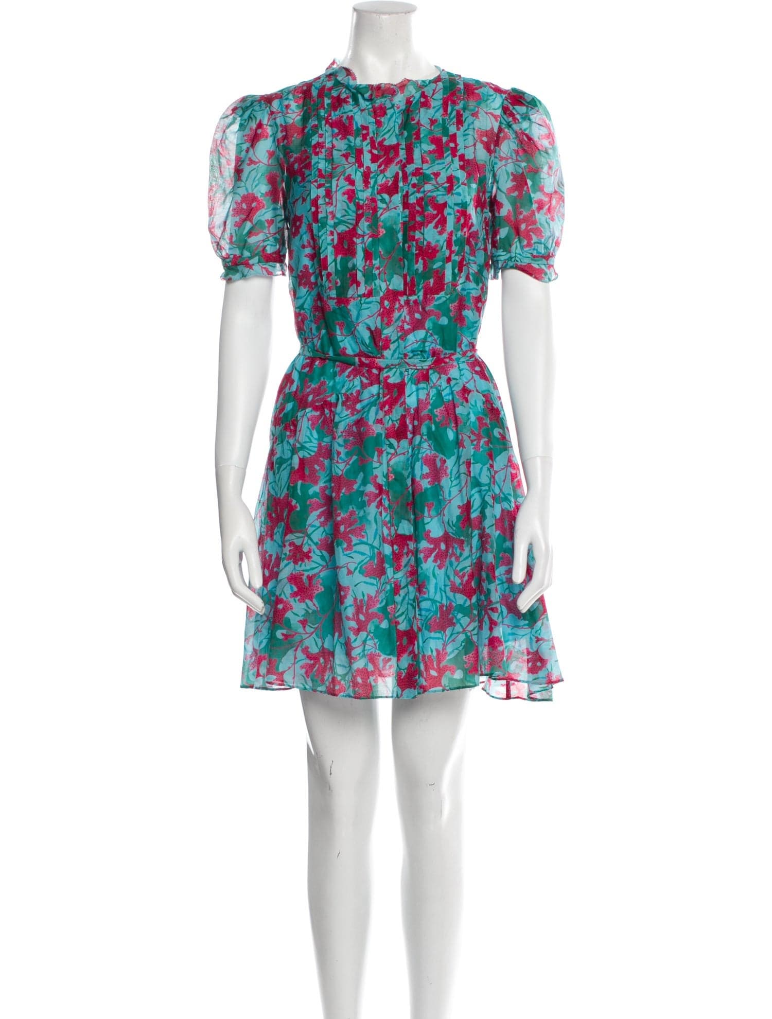 Floral Print Mini Dress - Image 1